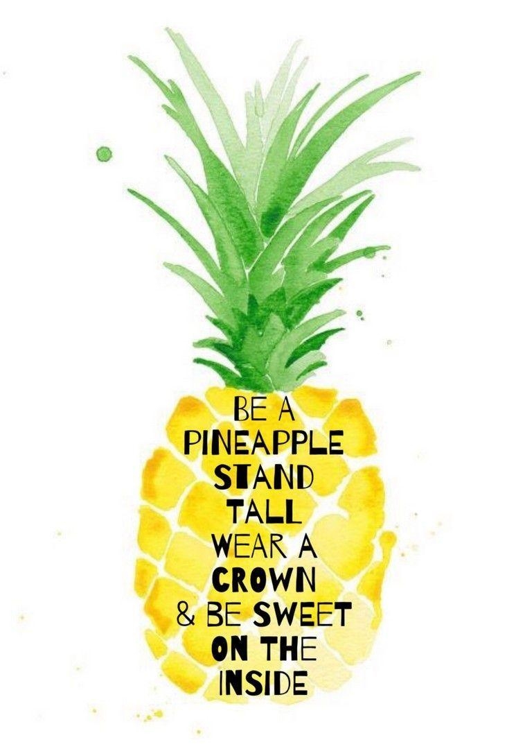 Süße Ananas, Zitate, iPhone, Hintergrund, Motiv, 750x1080 HD Handy