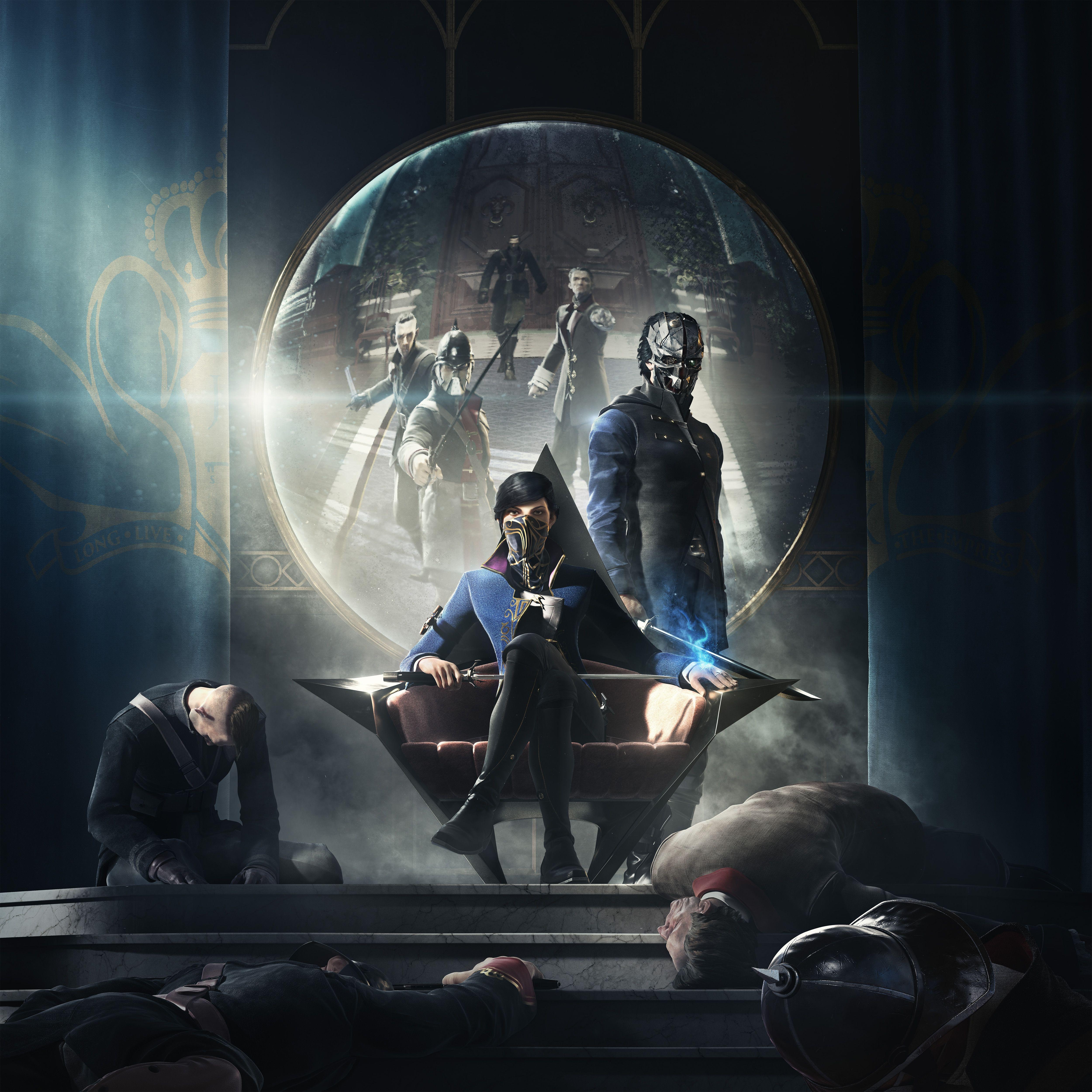 Dishonored, Emily, Corvo, HD, Spiele, 5000x5000 4K Handy