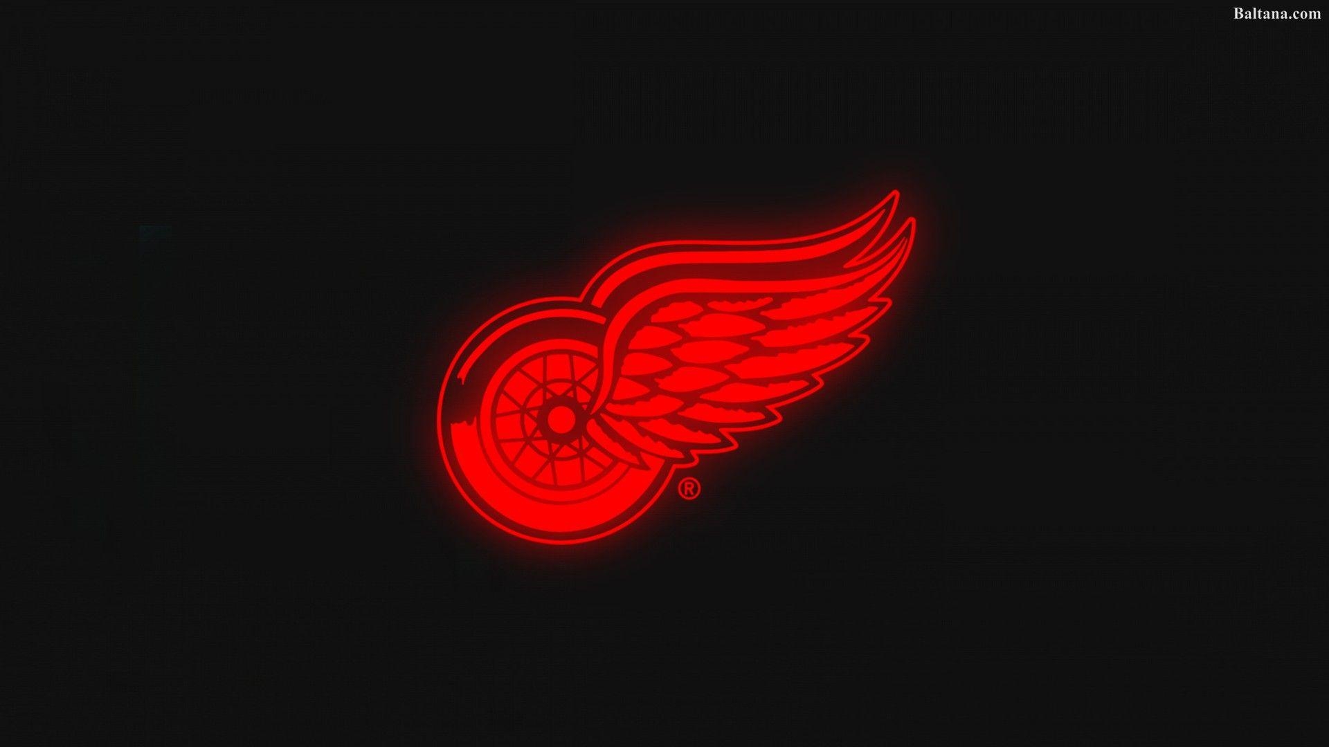 Detroit Red Wings, Weihnachten, Rot, Viktorianisch, Hintergrund, 1920x1080 Full HD Desktop