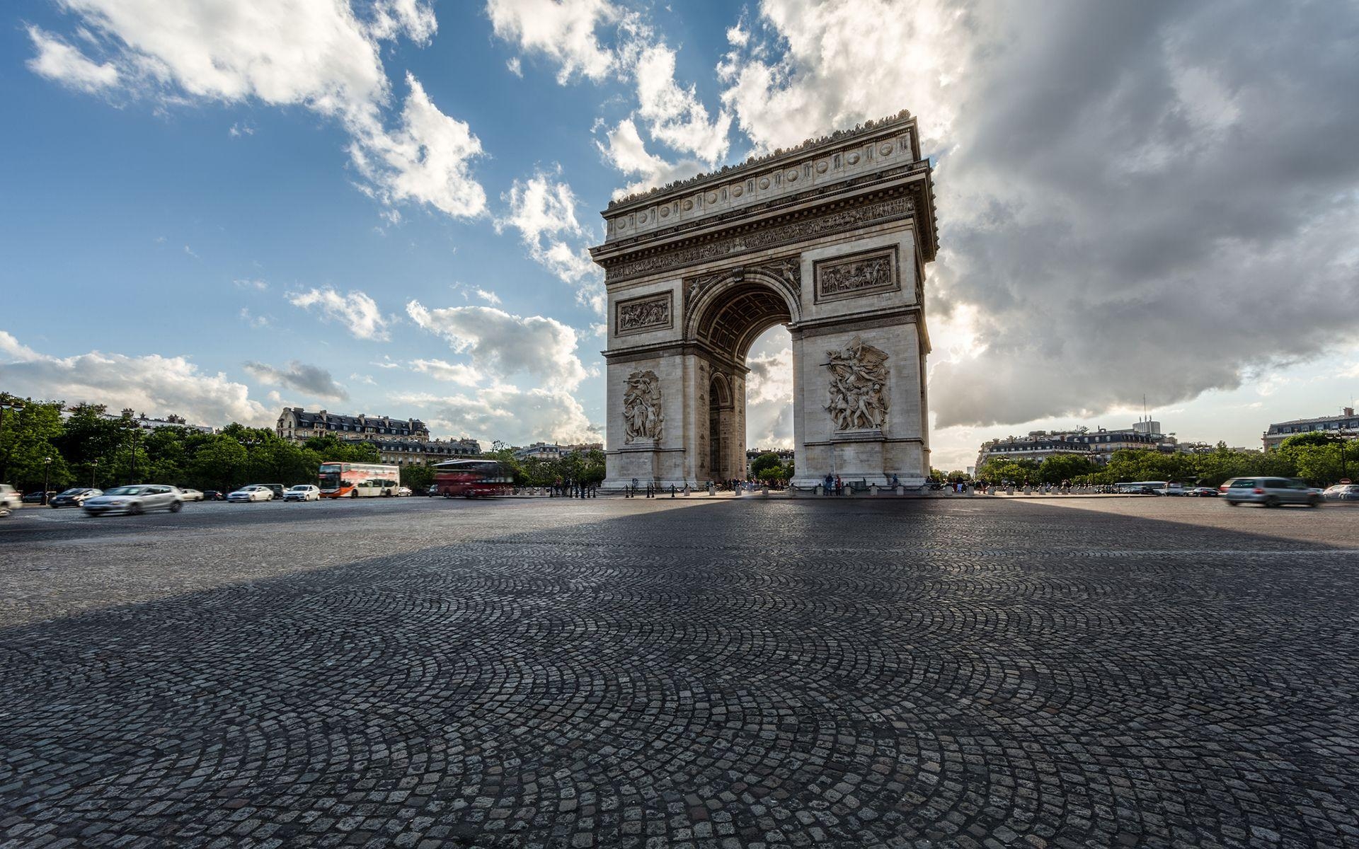 Arc de Triomphe, Paris, 1200x, Reisen, Architektur, 1920x1200 HD Desktop