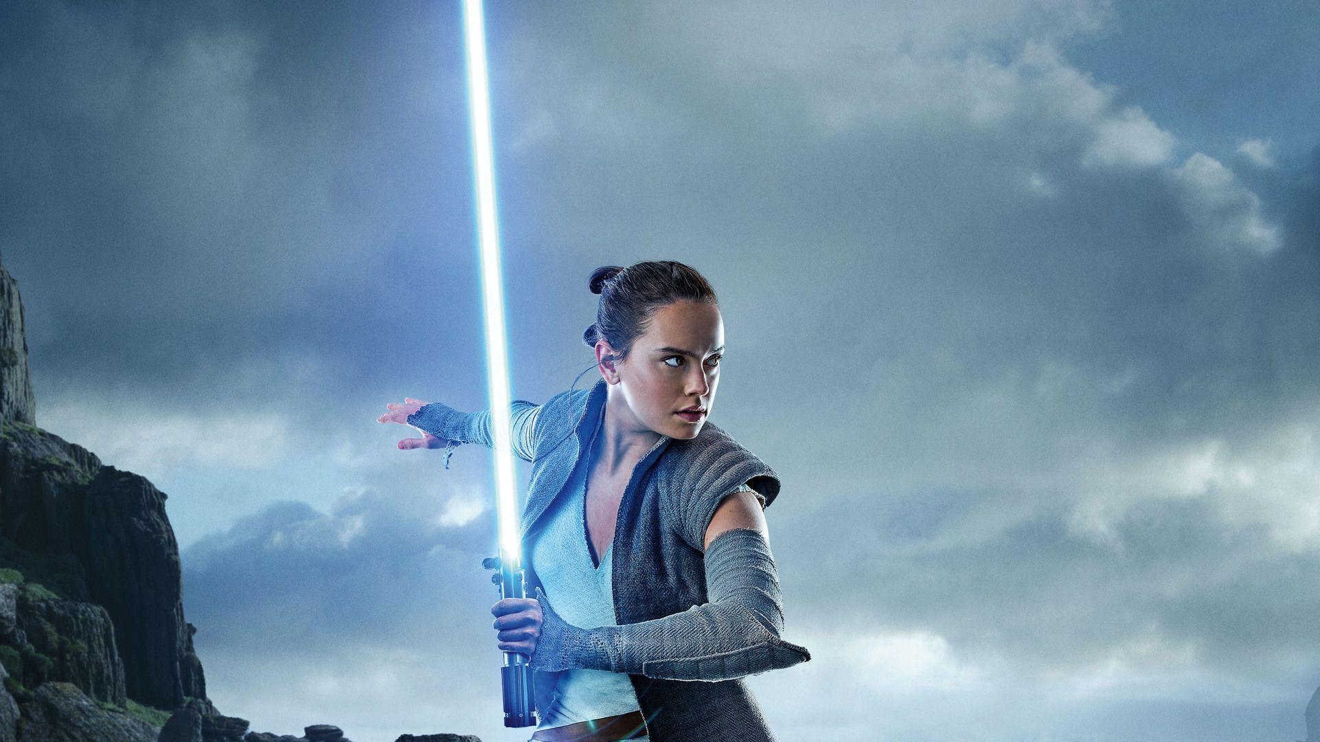 Rey, Star Wars, Die letzten Jedi, Laptop, 4K, 1920x1080 Full HD Desktop