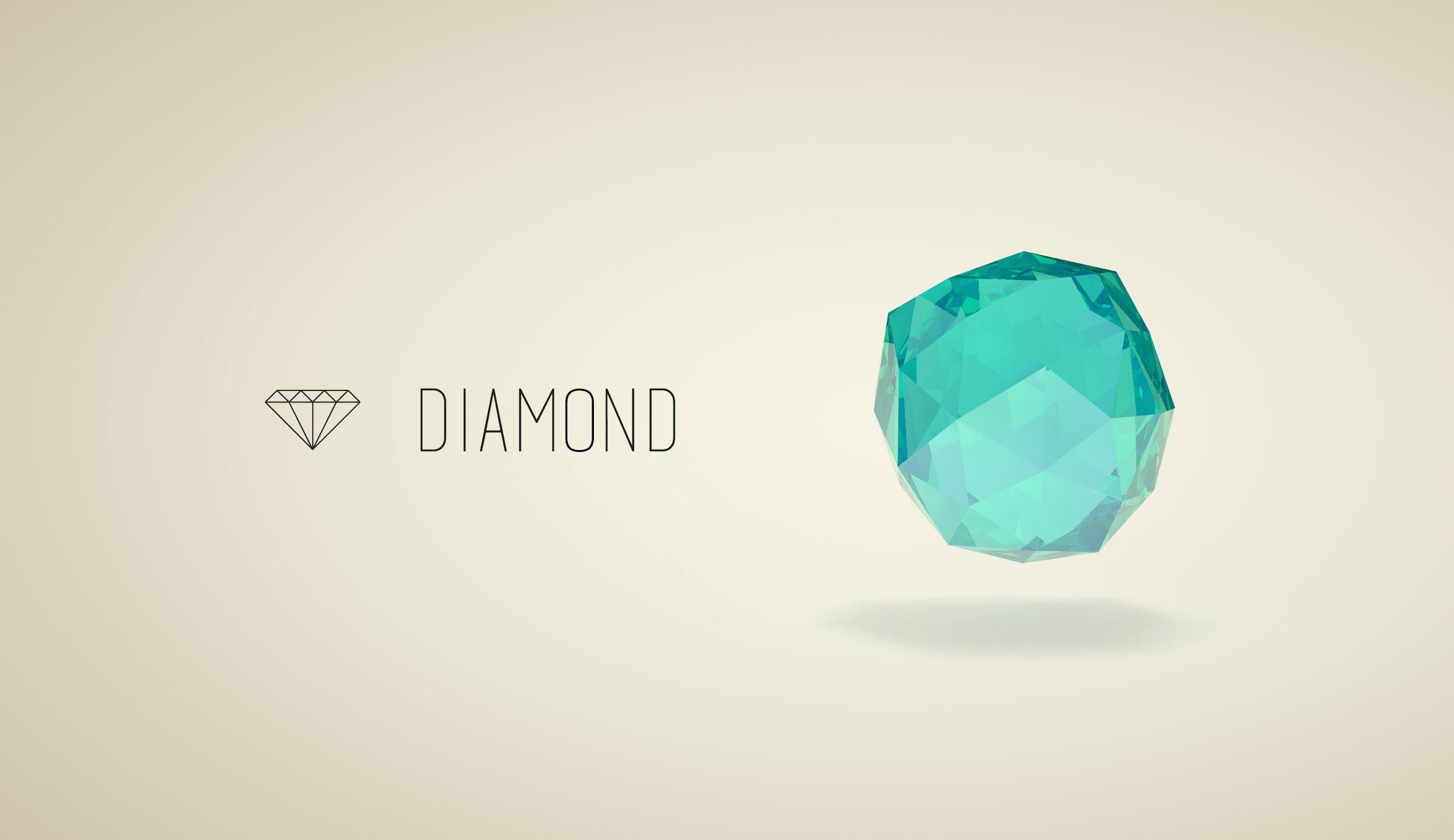 Diamant, Speedart, 4D, Illustrator, kreativ, 2510x1450 HD Desktop