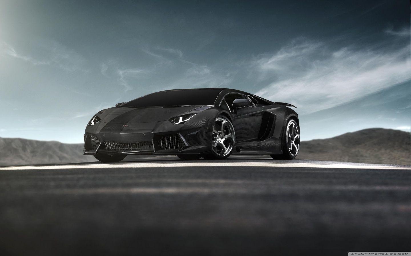 Lamborghini Aventador, Matt Schwarz, HD, Auto, Cool, 1440x900 HD Desktop