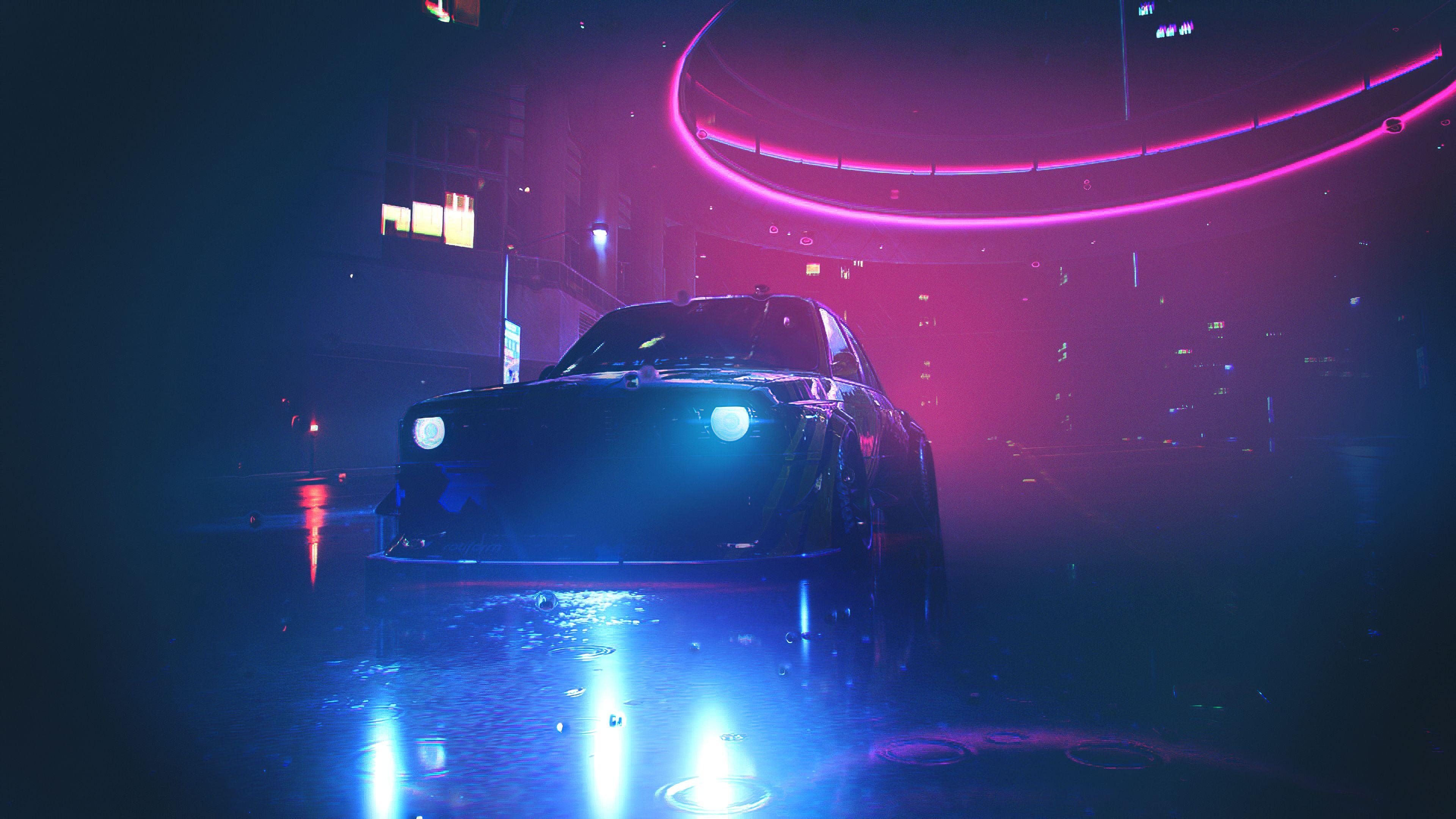 NFS Heat, BMW M3, Neonlichter, 4K, Hintergrund, 3840x2160 4K Desktop