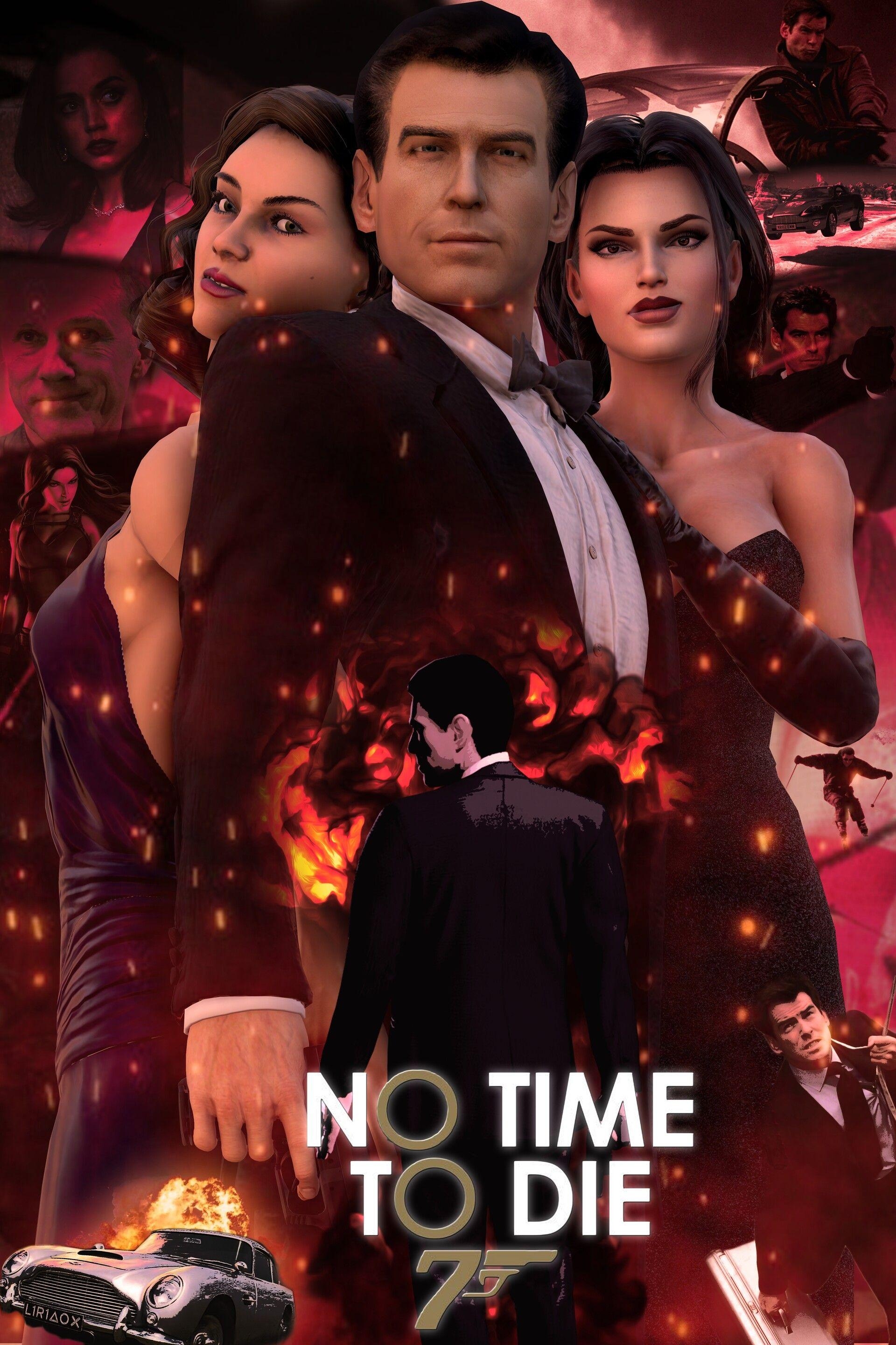 No Time To Die, Pierce Brosnan, James Bond, Kino, Schauspieler, 1920x2880 HD Handy