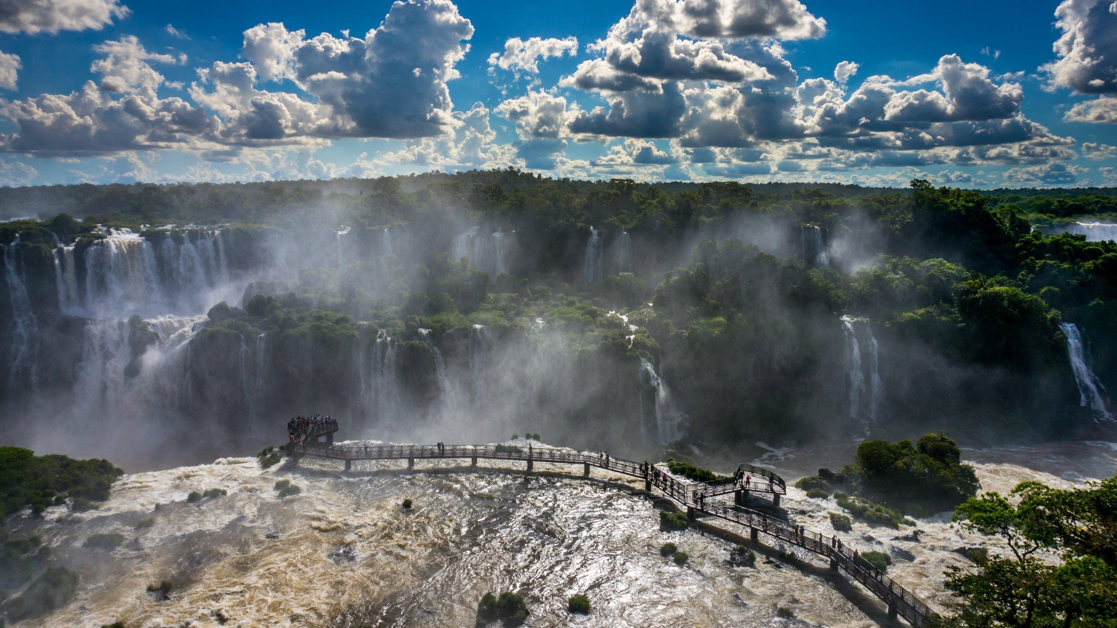 Iguazú-Wasserfälle, 4K, Fotografie, Brasilien, Regenwald, 3840x2160 4K Desktop