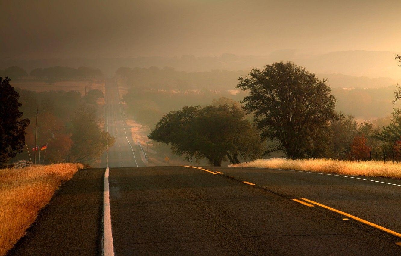 Straße, Blätter, Bäume, Natur, Reisen, 1340x850 HD Desktop