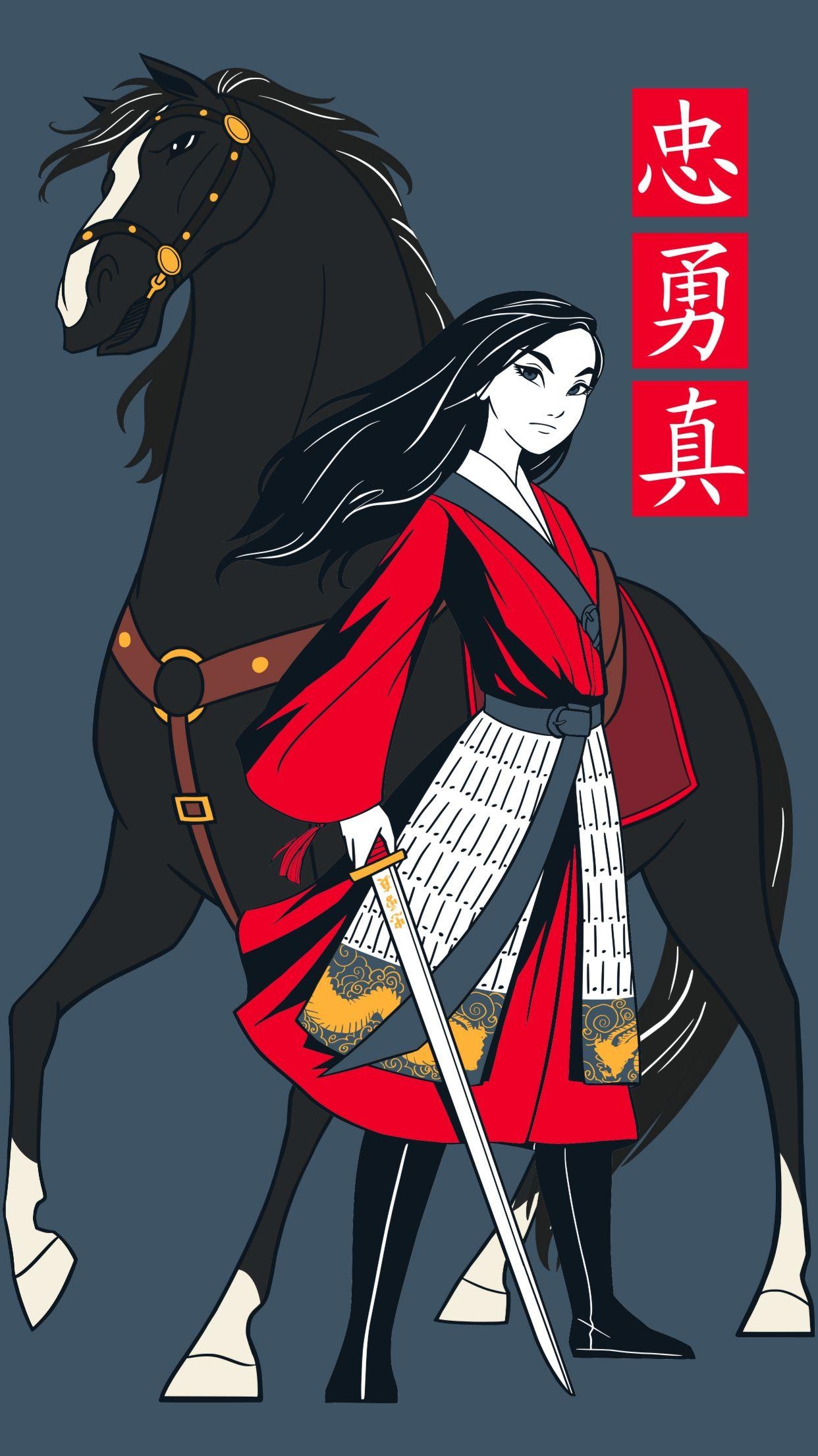 Mulan, Disney, 2020, Handy, Anime, 1250x2210 HD Handy