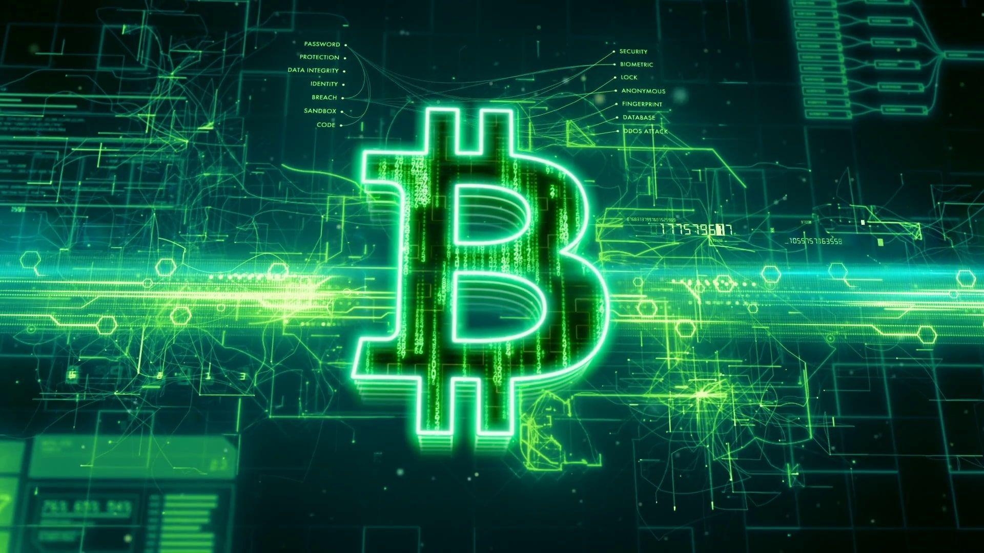 Technologie, Bitcoin, Geld, Münze, Hintergrund, 1920x1080 Full HD Desktop