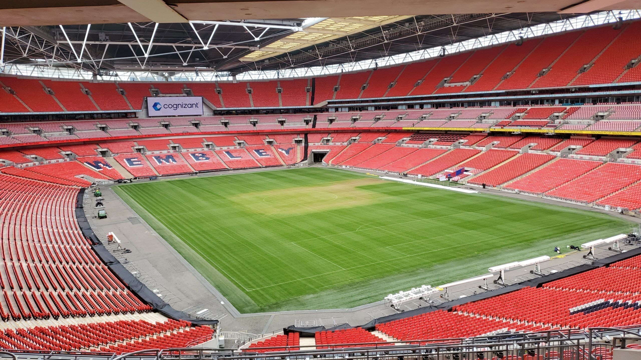 Wembley Stadion, digitales Identitätsereignis, Screening, Sport, London, 2560x1440 HD Desktop