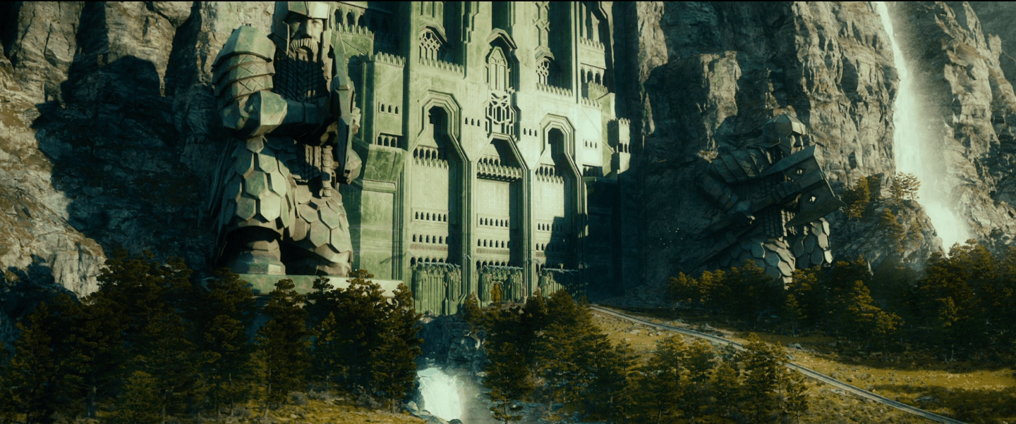 Erebor, Tapete, Fantasie, Berg, Der Hobbit, 1440x610 Dual Screen Desktop