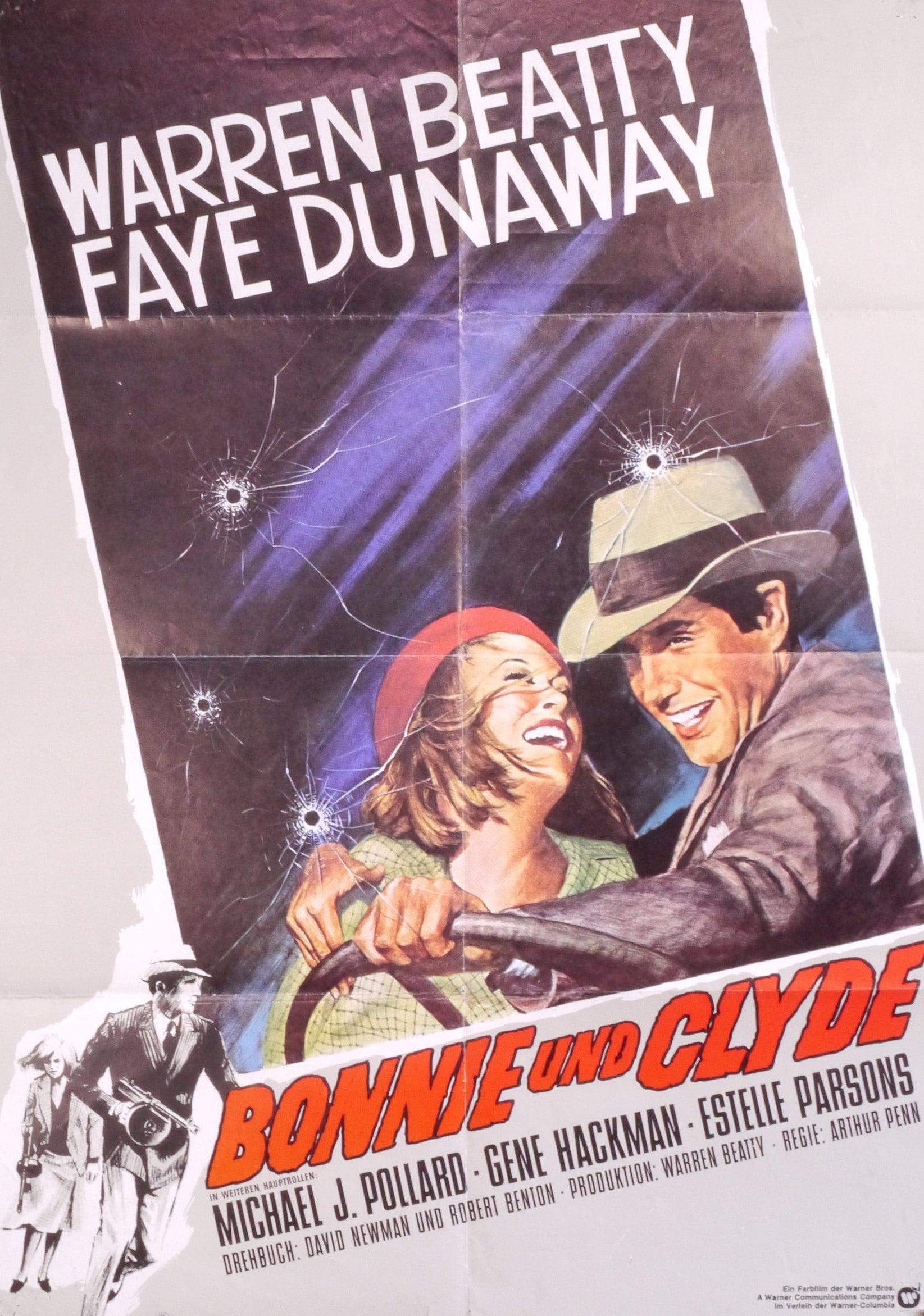 Bonnie und Clyde, Arthur, Vintage, Filmplakat, Krimi, 1650x2350 HD Handy