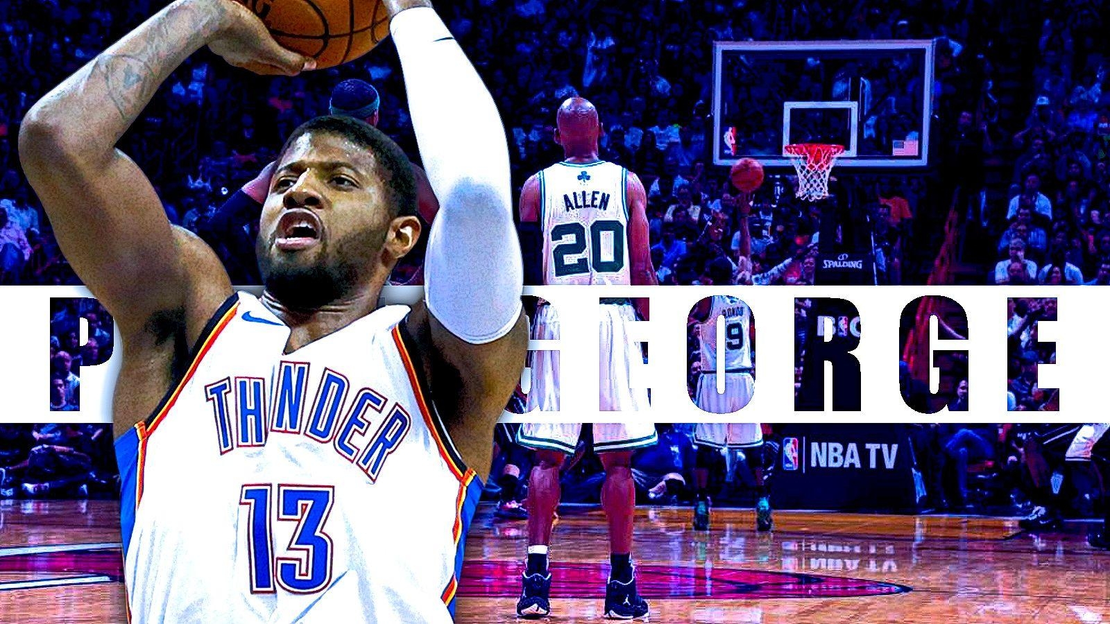 Paul George, Bild, Wallpaper, Basketball, USA, 1600x900 HD Desktop