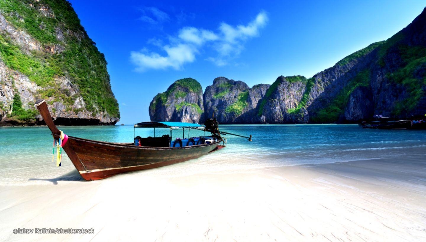 Phuket Insel, Schiff, Schön, Thailand, Tropisch, 1440x820 HD Desktop