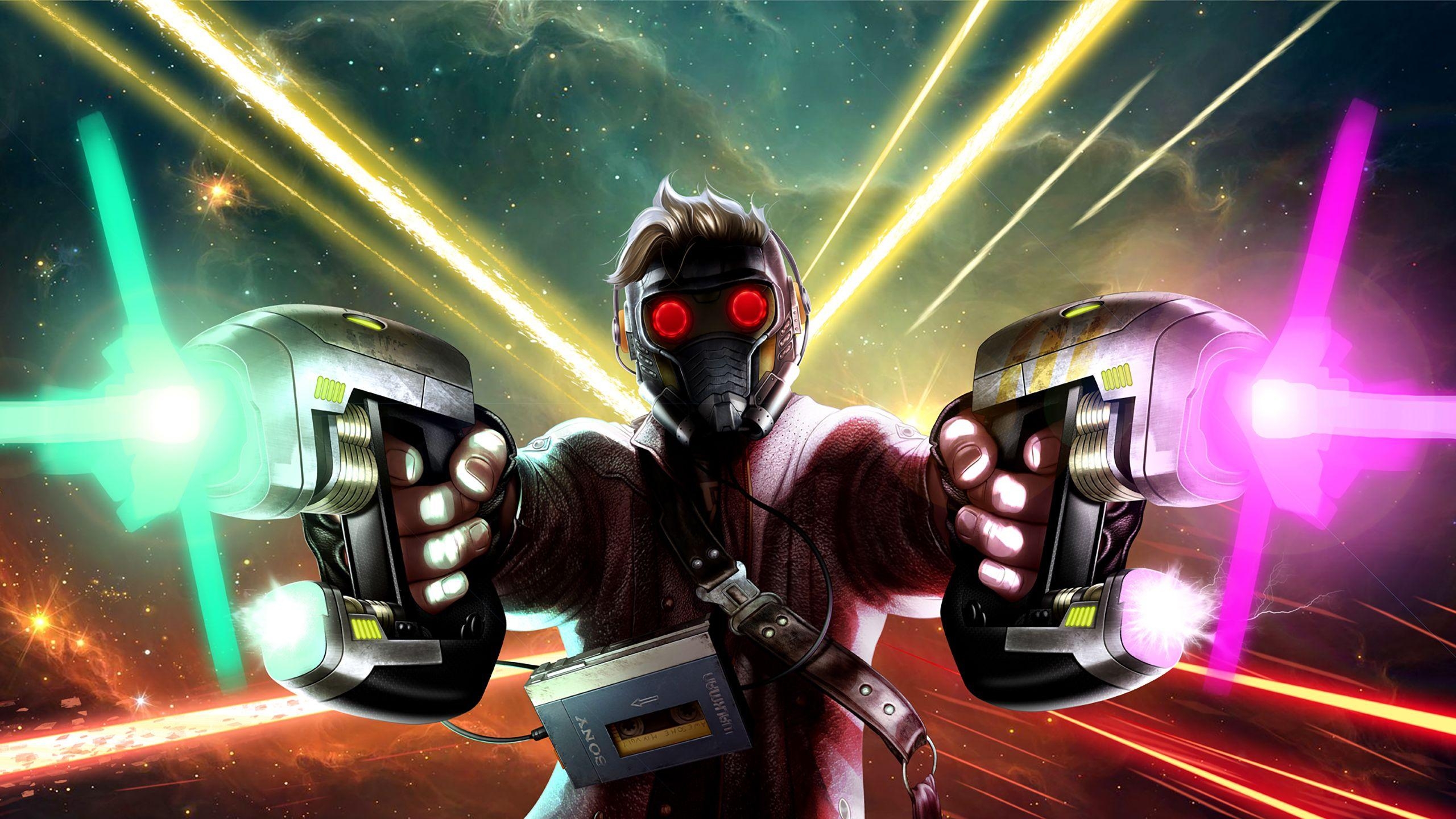 Star-Lord, Fan-Art, Marvel, Film, Kreativität, 2560x1440 HD Desktop