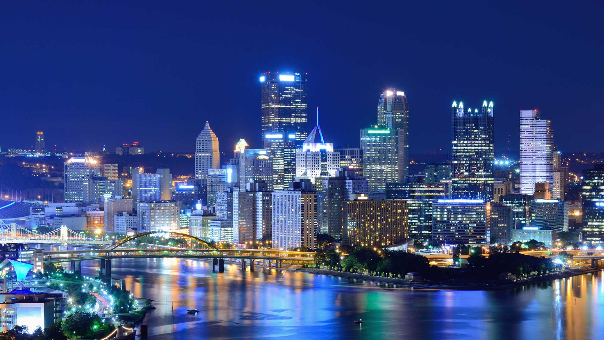 Pittsburgh, HD, Landschaft, Stadtzentrum, Fotografie, 1920x1080 Full HD Desktop