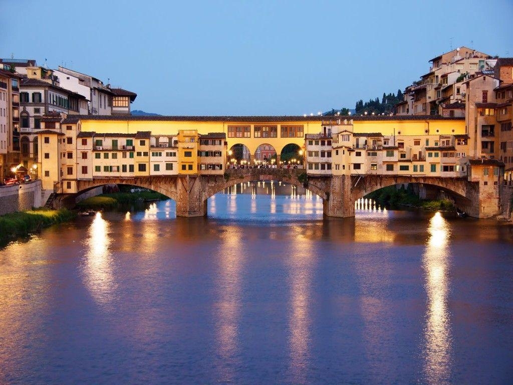 Ponte Vecchio, Florenz, Italien, Sehenswürdigkeit, Aktivität, 1030x770 HD Desktop