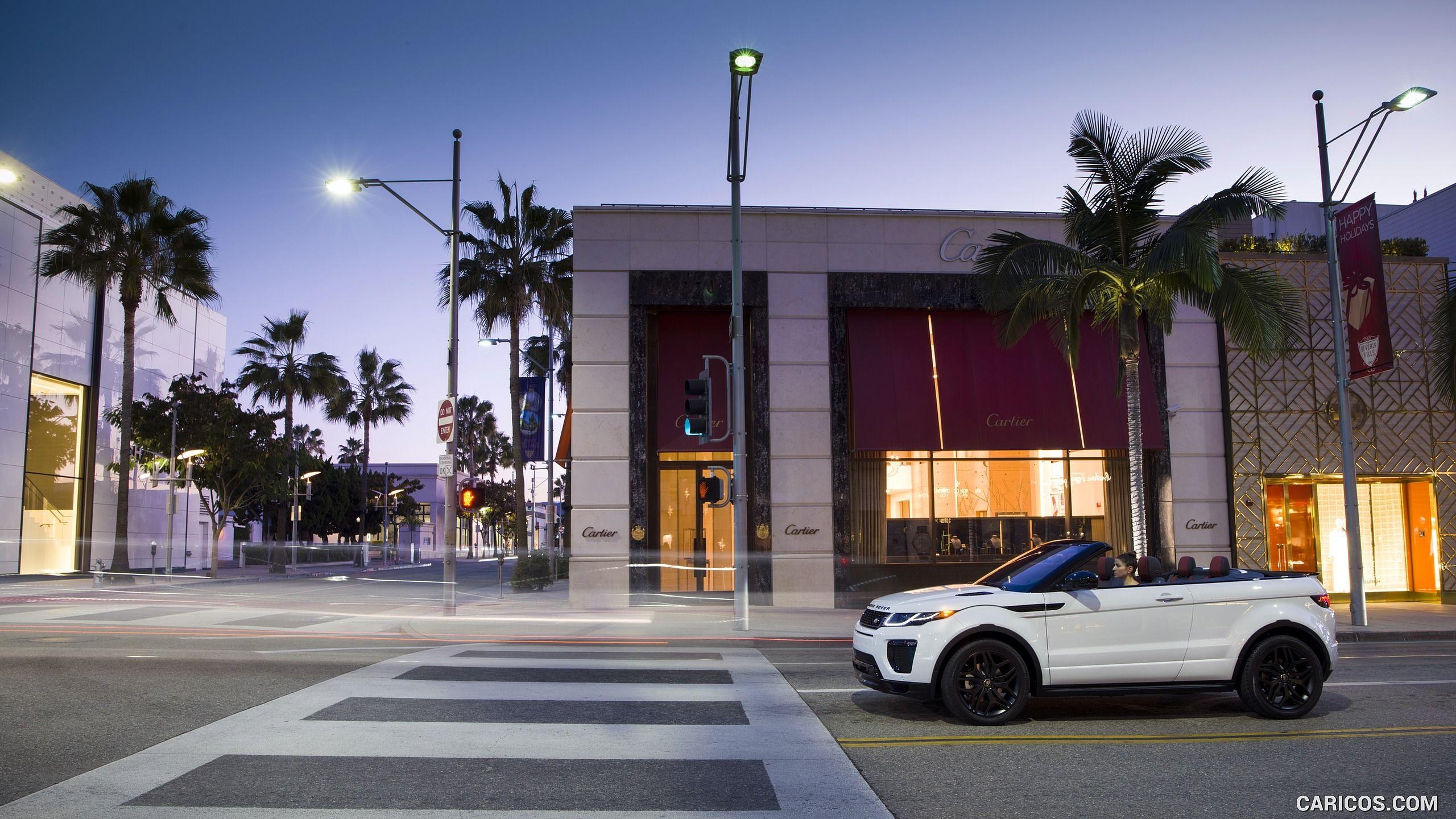 Beverly Hills, Range Rover, Cabrio, Luxus, Auto, 2560x1440 HD Desktop