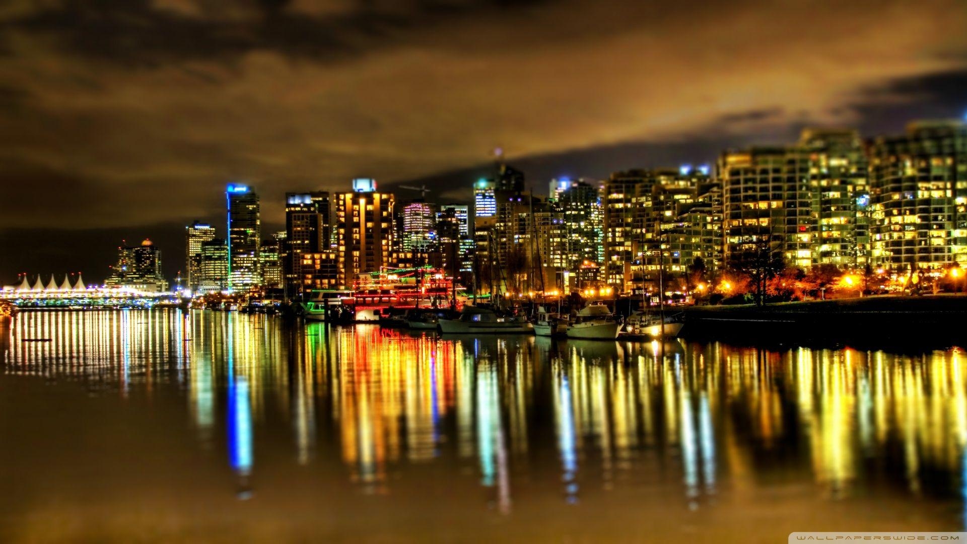 Mitternacht, Vancouver, Kanada, Wallpaper, Download, 1920x1080 Full HD Desktop