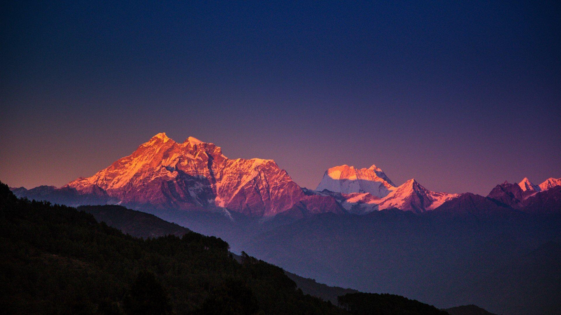 Himalaya, Nepal, Berggipfel, Reisen, 1920x1080 Full HD Desktop