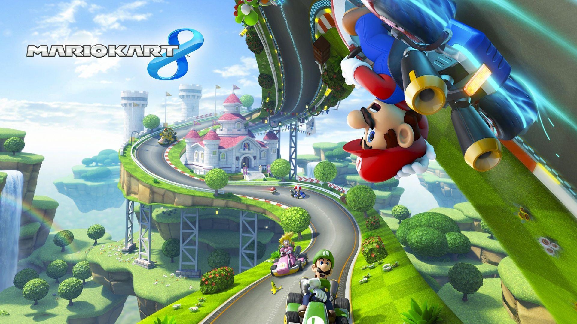 Mario Kart, Hintergrund, Spiele, Nintendo, Deluxe, 1920x1080 Full HD Desktop