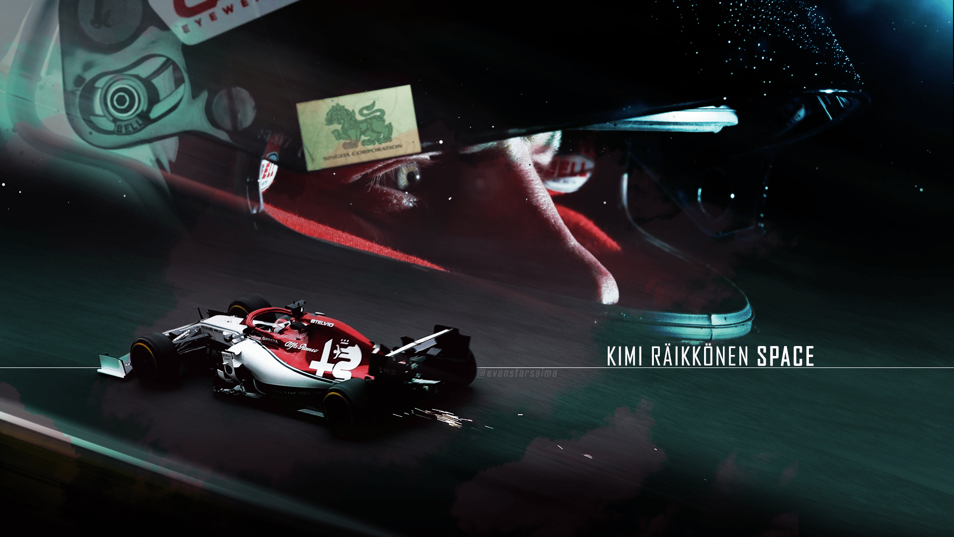 Kimi Räikkönen, Sport, Desktop, Mobile, Weltraum, 1920x1080 Full HD Desktop