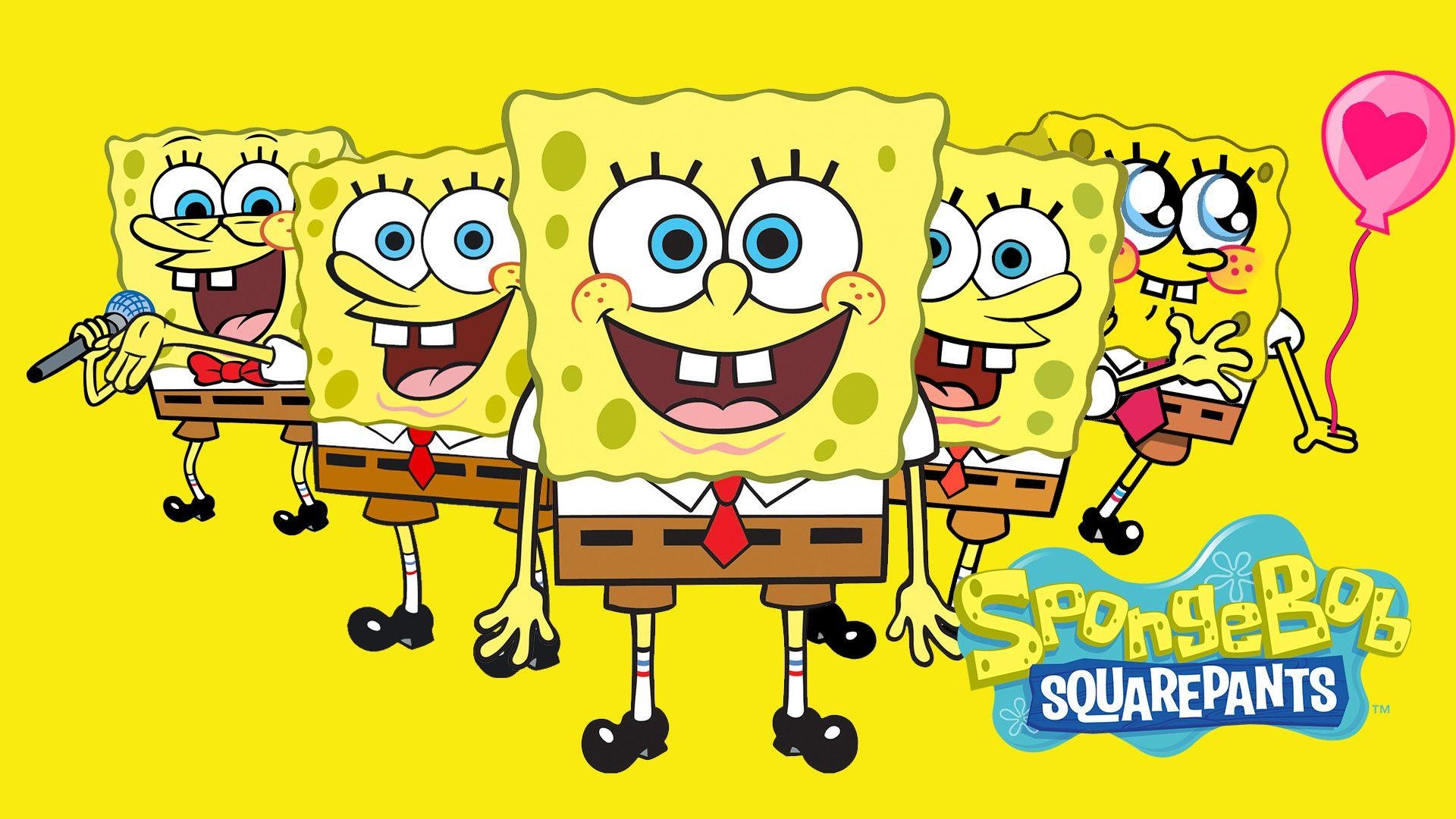 SpongeBob Schwammkopf, Cartoon, bunte Bilder, TV-Show, Kinder, 1920x1080 Full HD Desktop