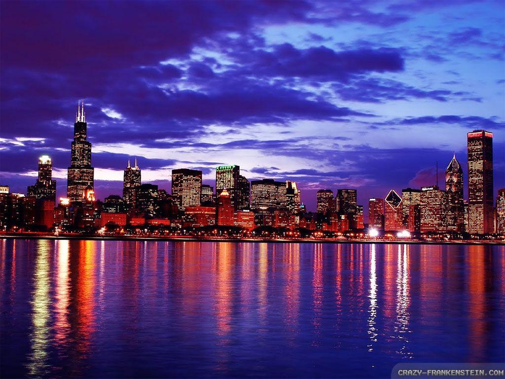 Chicago, Stadtkultur, Skyline, Architektur, Wahrzeichen, 1030x770 HD Desktop