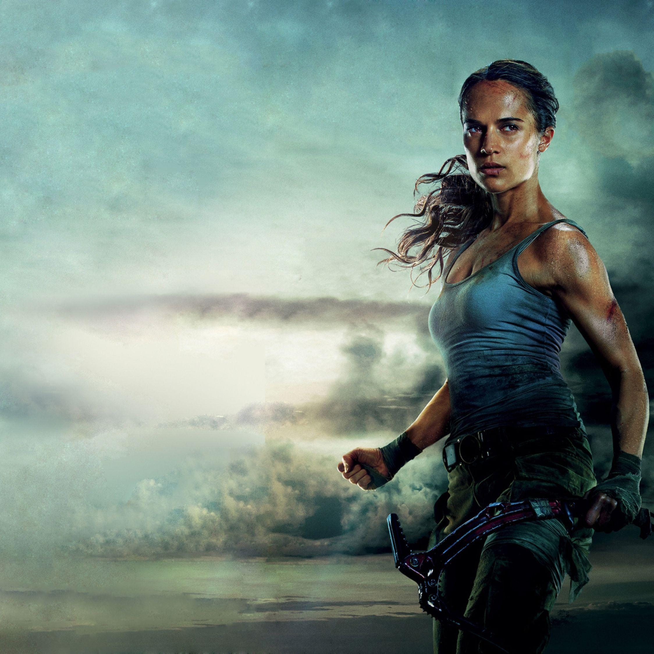 Alicia Vikander, Tomb Raider, 2018, Bild, Download, 2250x2250 HD Handy