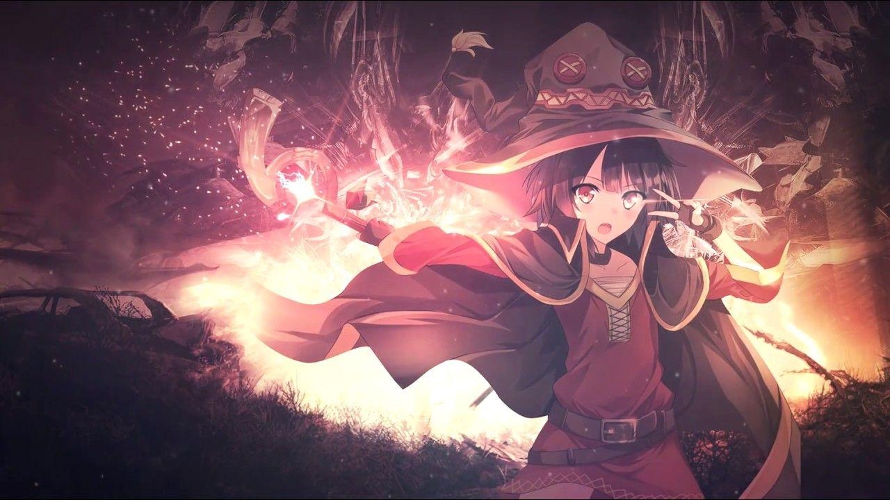 Animierte Hexe, Anime, Hintergrund, Magie, Kunst, 1280x720 HD Desktop