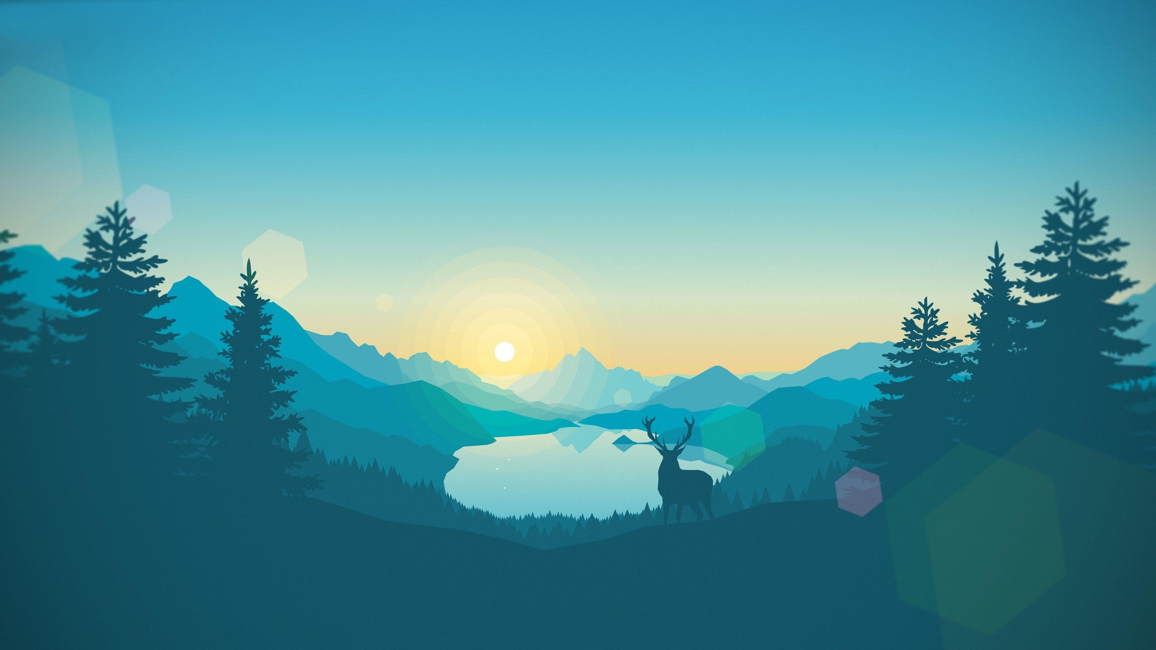 Firewatch, Spiele, Hintergrundbild, Wald, Nacht, 3840x2160 4K Desktop