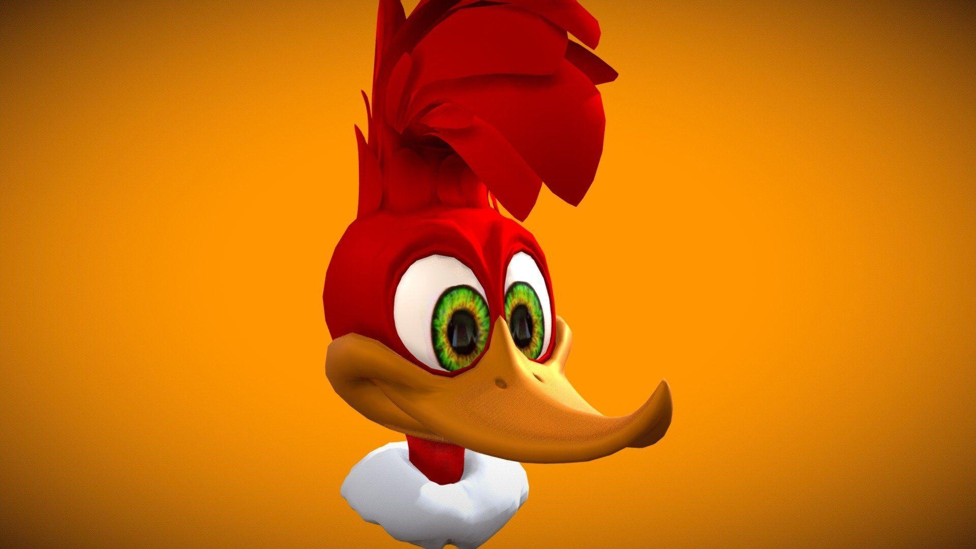 Woody Woodpecker, 3D Modell, Thiago Coser, Cartoon, HD, 1920x1080 Full HD Desktop