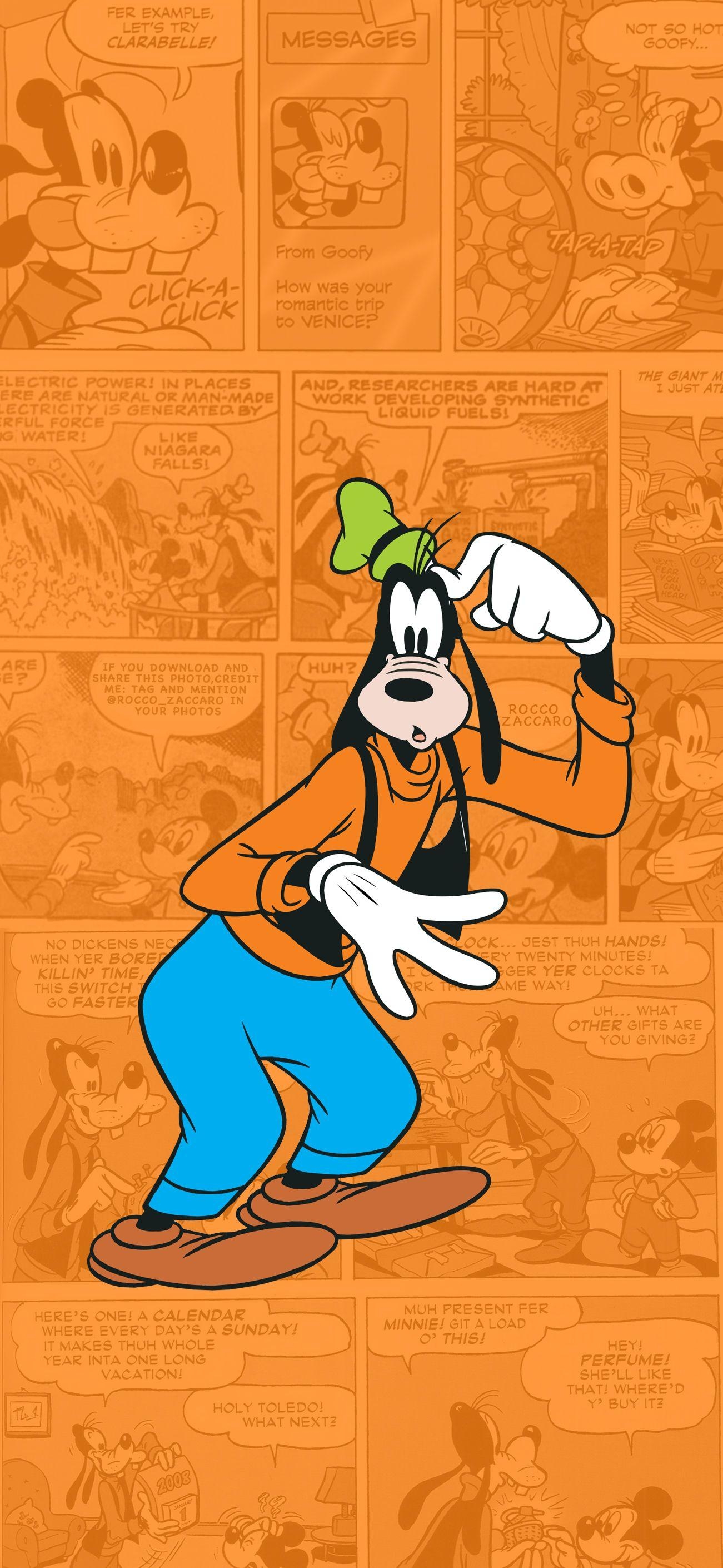 Goofy, Disney, Comicfigur, Hund, Spaß, 1310x2820 HD Handy