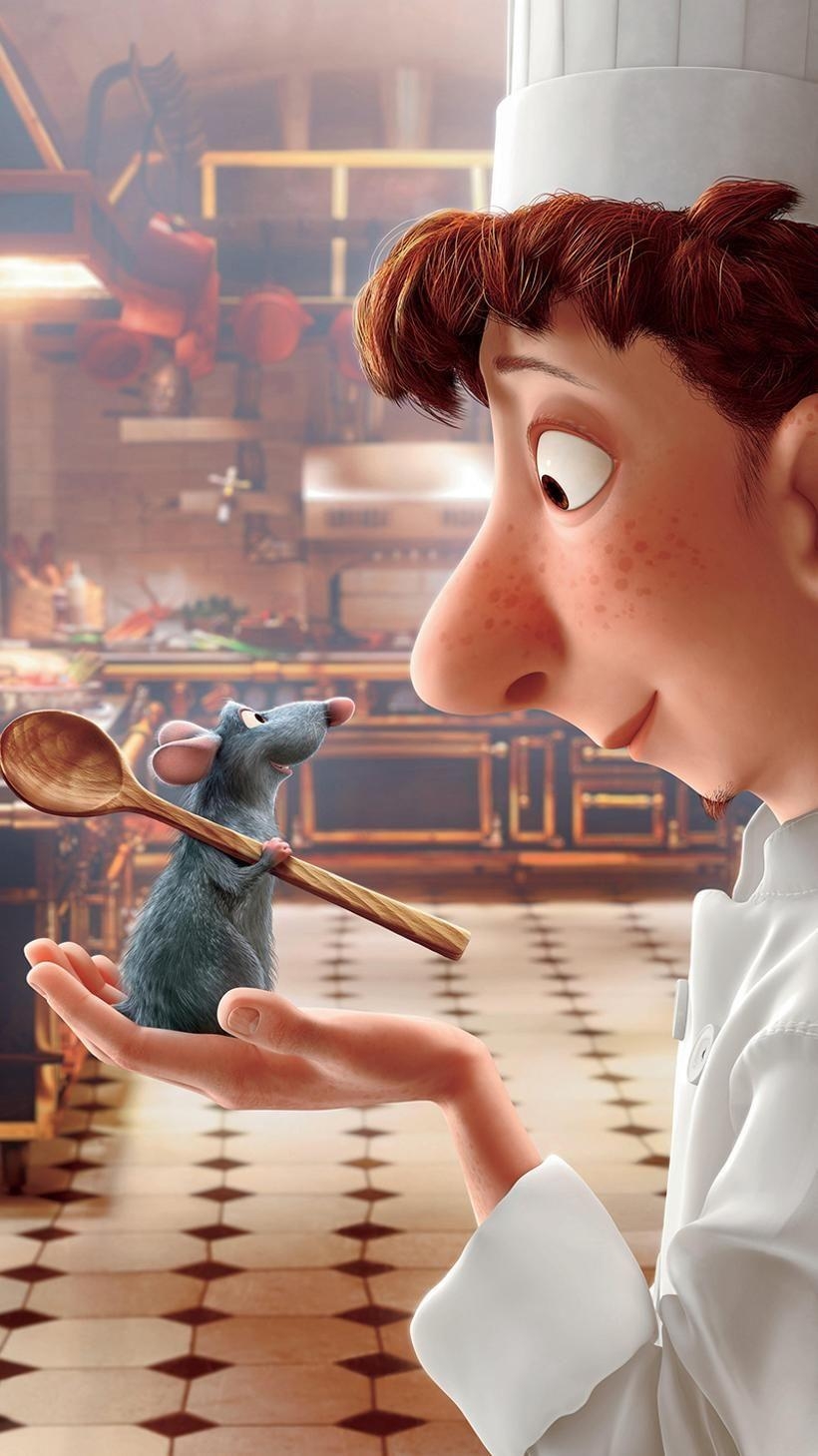 Ratatouille Handybild, 2007, Disney, Remy, Animation, 820x1460 HD Handy