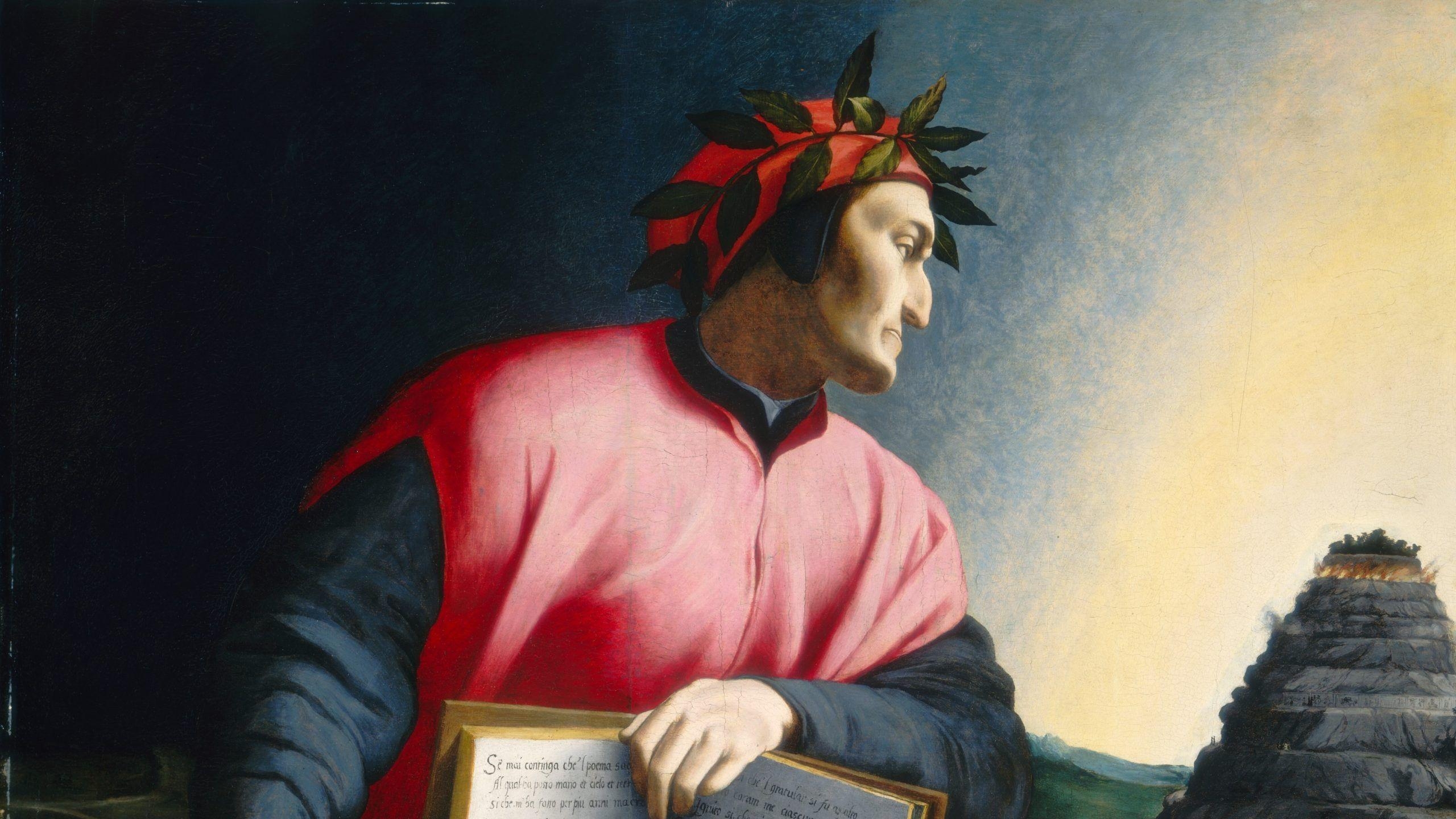 Dante Alighieri, Italien, Nationalfeiertag, Kultur, Pandemie, 2560x1440 HD Desktop