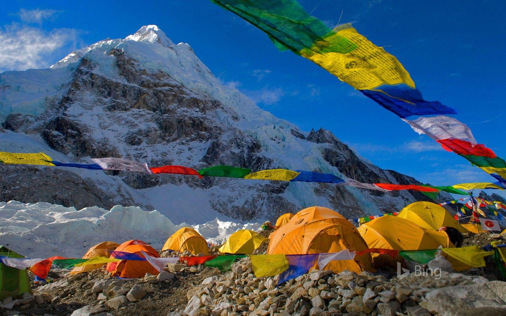 Mount Everest, Süd-Basislager, Nepal, Reise, Natur, 1920x1200 HD Desktop