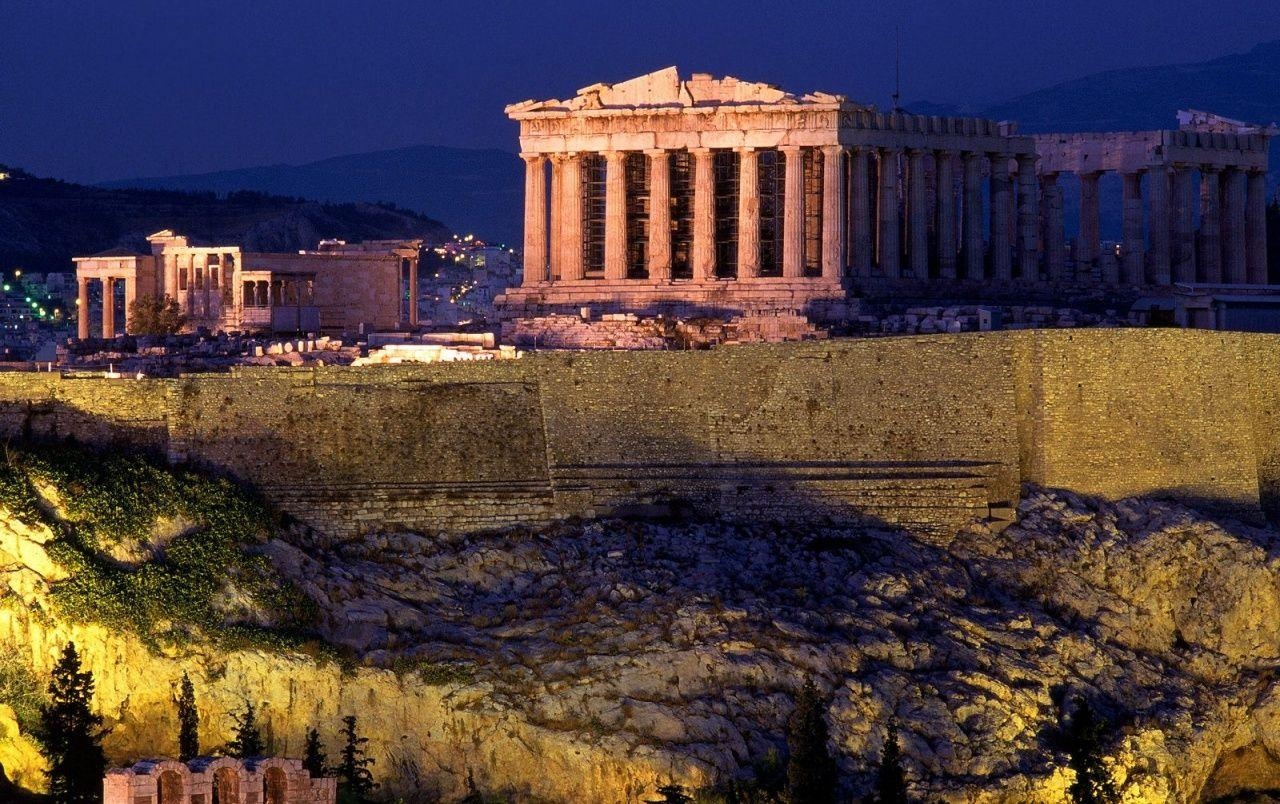 Akropolis, Athen, Griechenland, Antike Ruinen, Reiseziel, 1280x810 HD Desktop