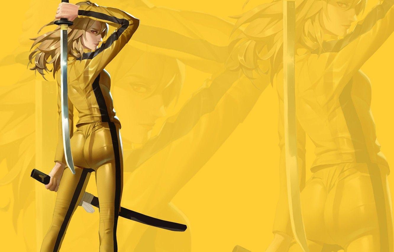 Schwert, Kostüm, Mädchen, Kill Bill, Film, 1340x850 HD Desktop