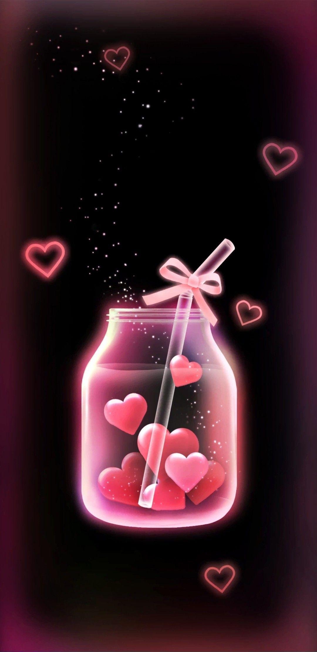 Valentinstag, iPhone, Liebe, Hintergrund, Design, 1080x2220 HD Handy