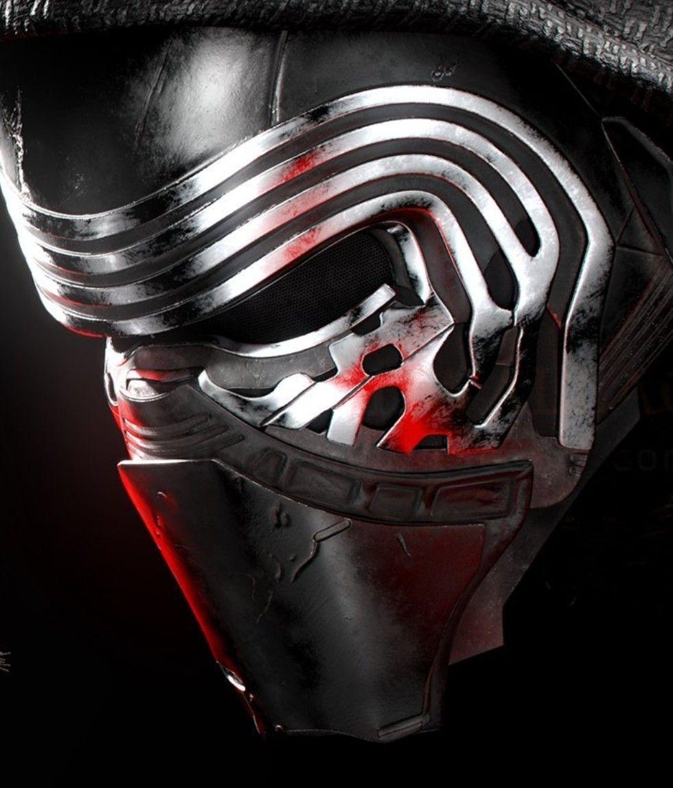 Kylo Ren Maske, Musterdesign, Streifen, Star Wars, Kybernetik, 980x1150 HD Handy