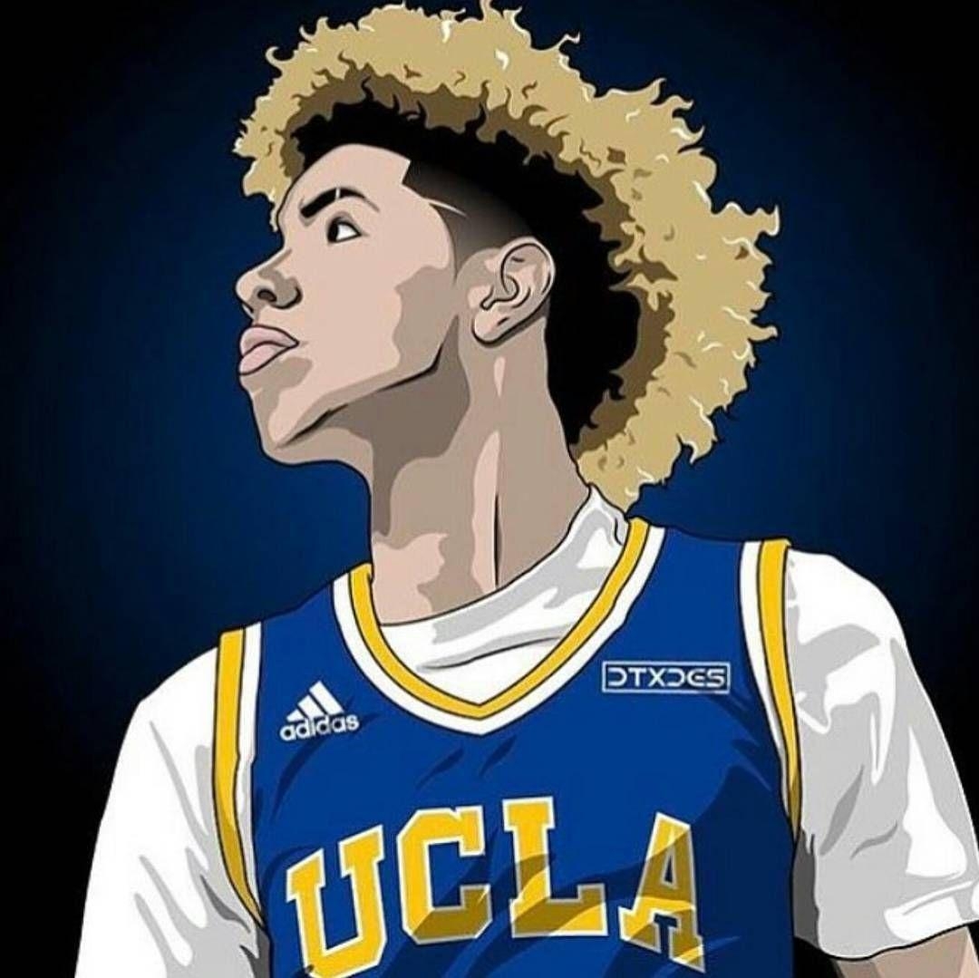 Lonzo Ball, Basketball, UCLA, Sportzeichnungen, Spieler, 1080x1080 HD Desktop