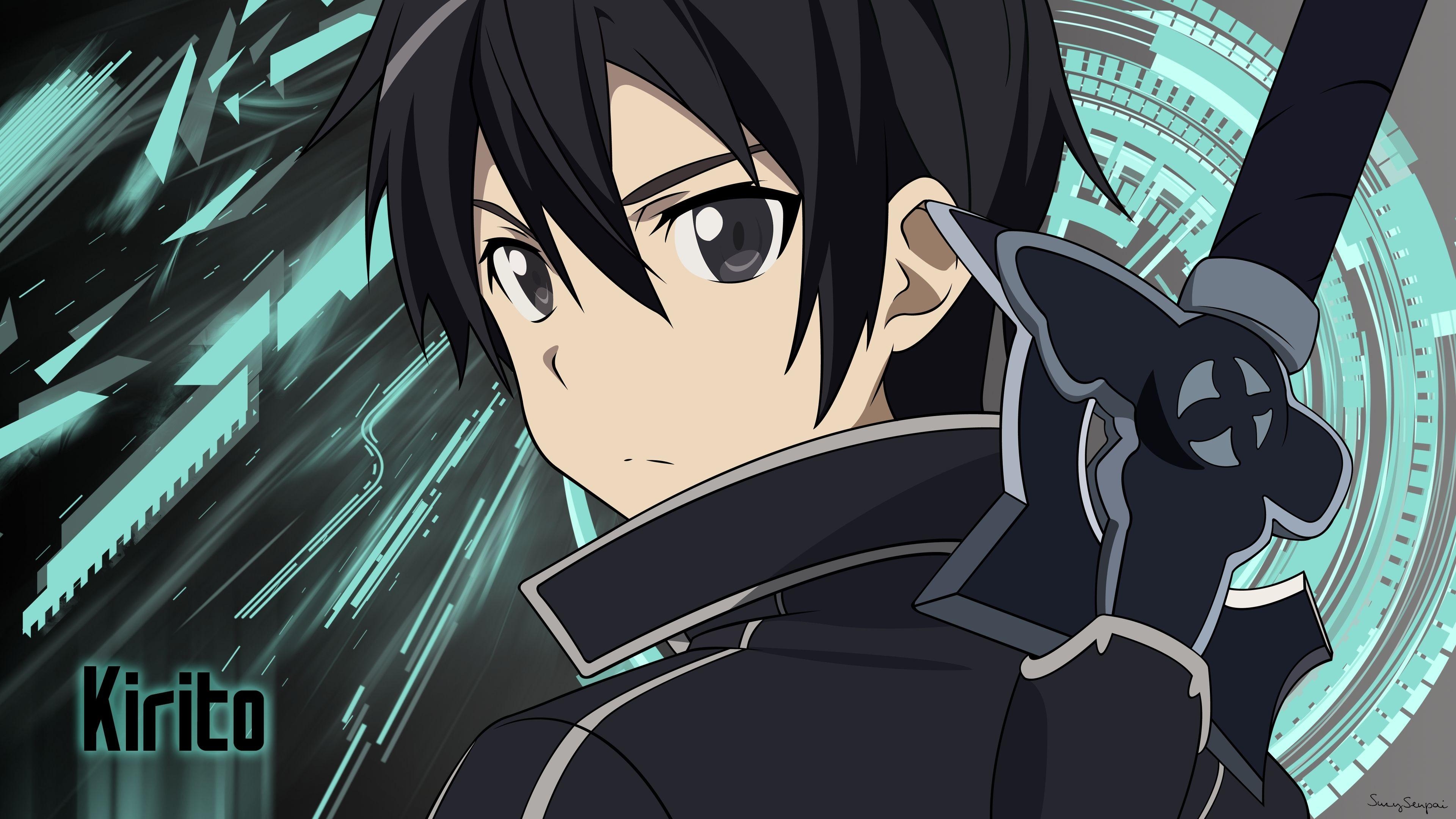 Kirito Anime, Schwertkunst, Online, 4K, Ultra HD, 3840x2160 4K Desktop