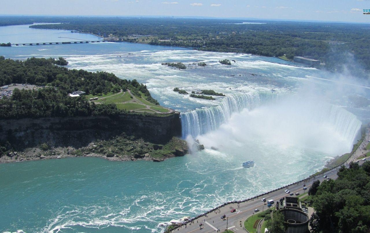 Niagarafälle, Reisen, Hintergrund, Wasserfall, Natur, 1280x810 HD Desktop