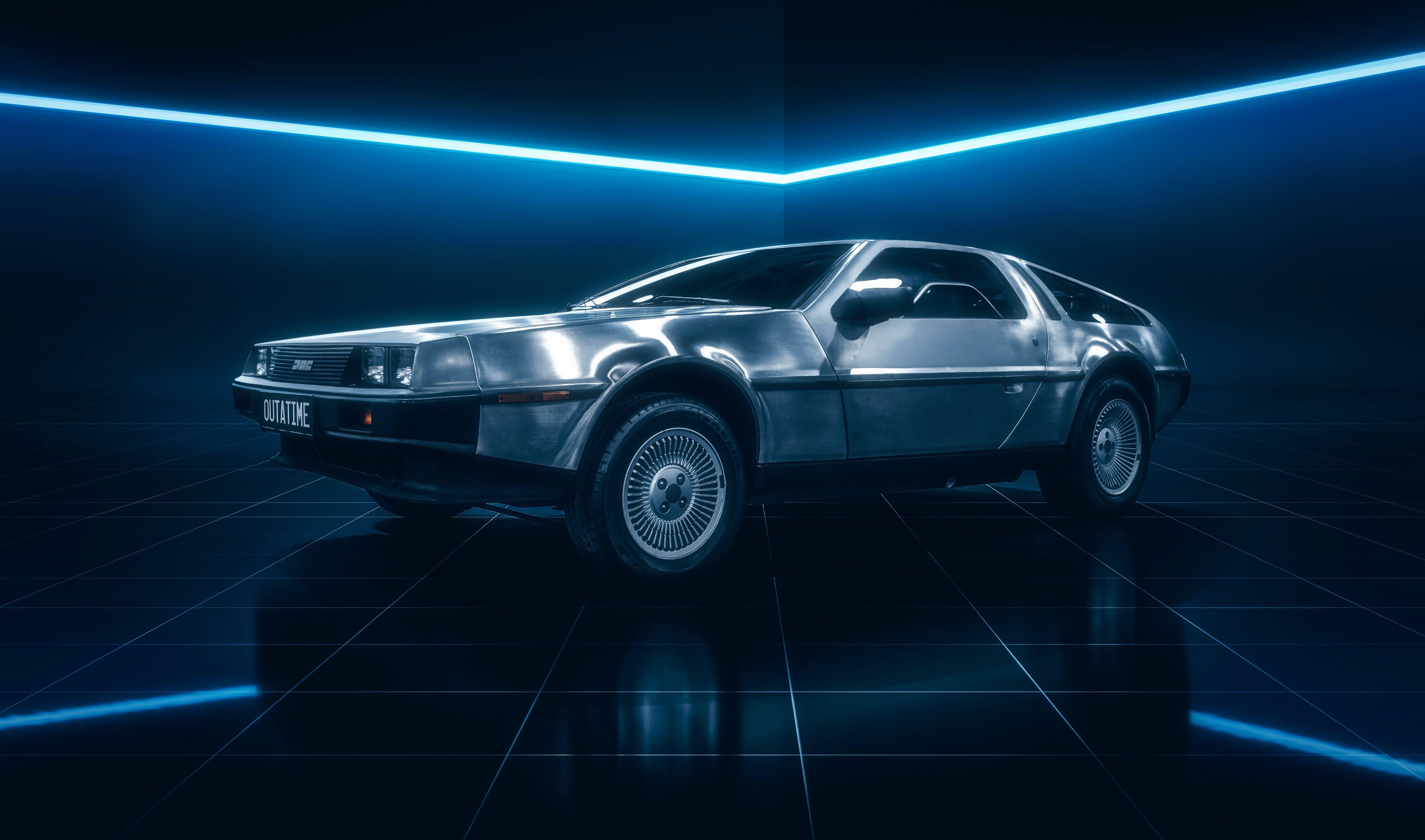 DeLorean DMC 12, 5K, Auto, Film, Klassiker, 5160x3050 4K Desktop