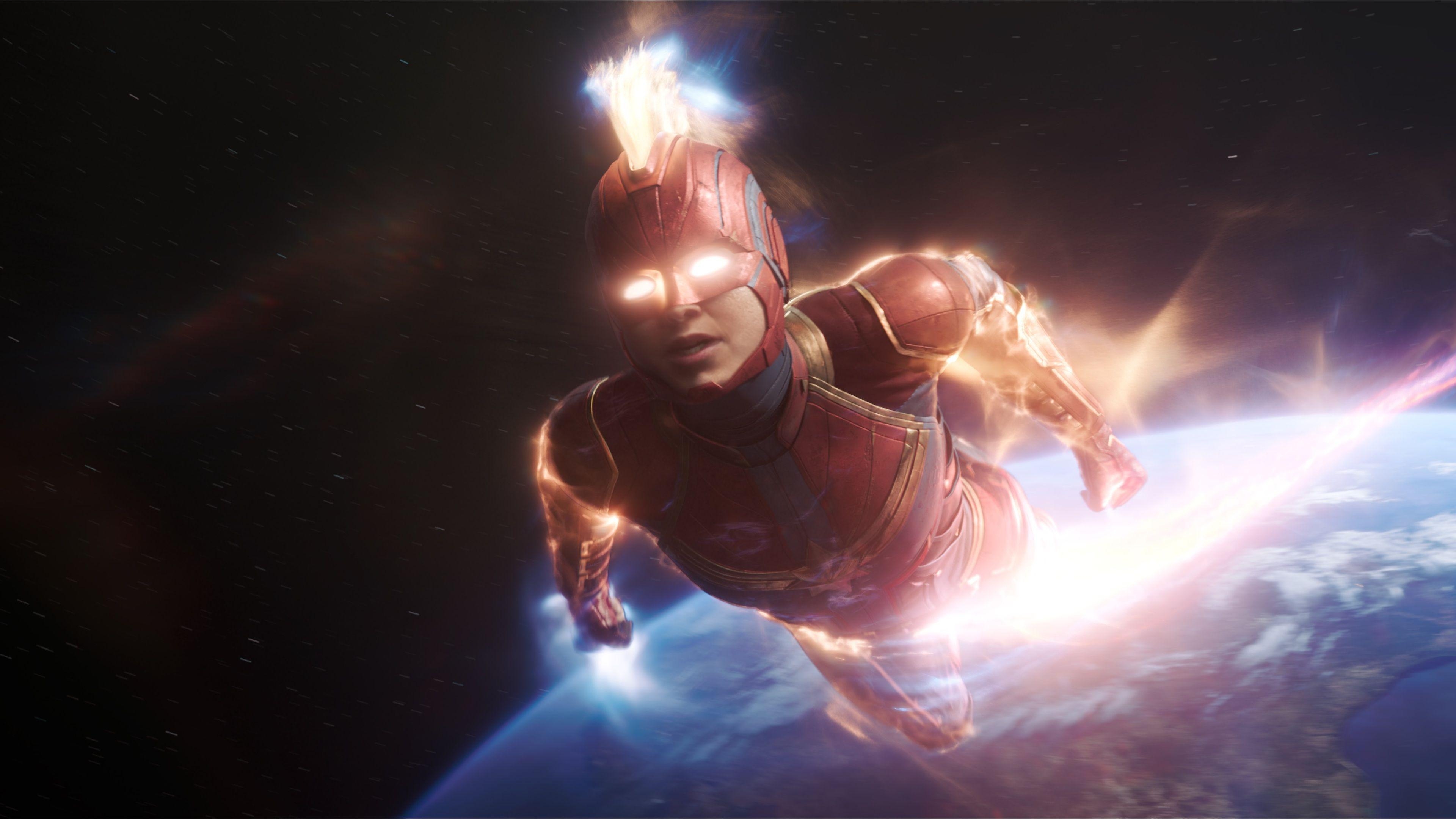 Captain Marvel, 4K, 5K, 2019, Superheld Wallpaper, 3840x2160 4K Desktop