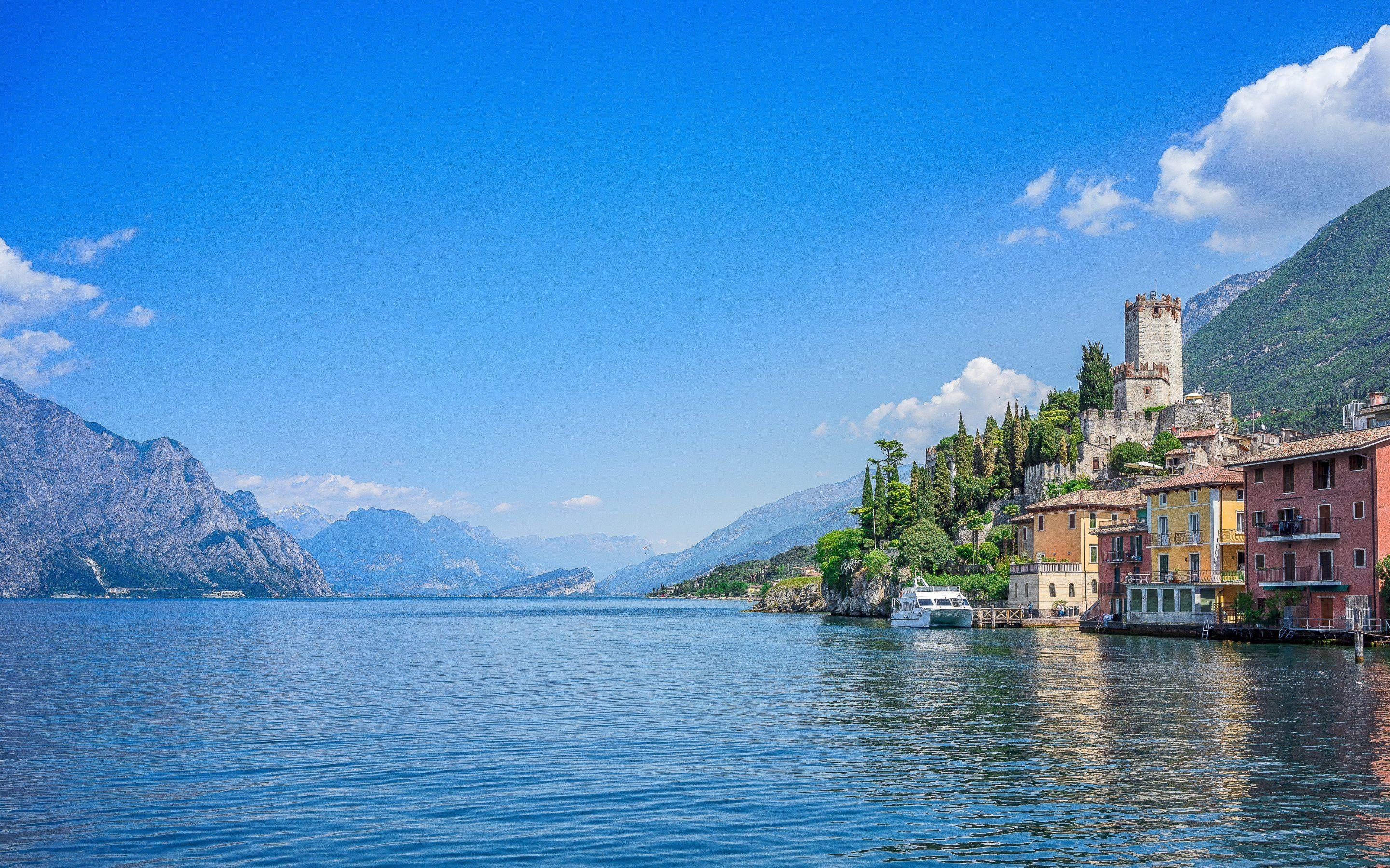 Gardasee, Italien, See, Reisen, Landschaft, 2880x1800 HD Desktop