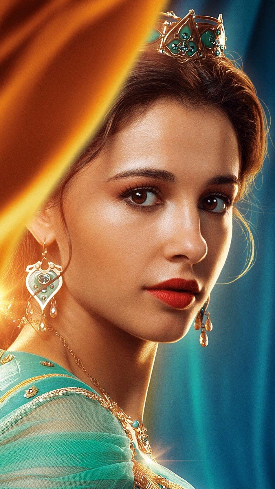 Prinzessin Jasmin, Aladdin 2019, 4K, Mobil, Disney, 950x1690 HD Handy