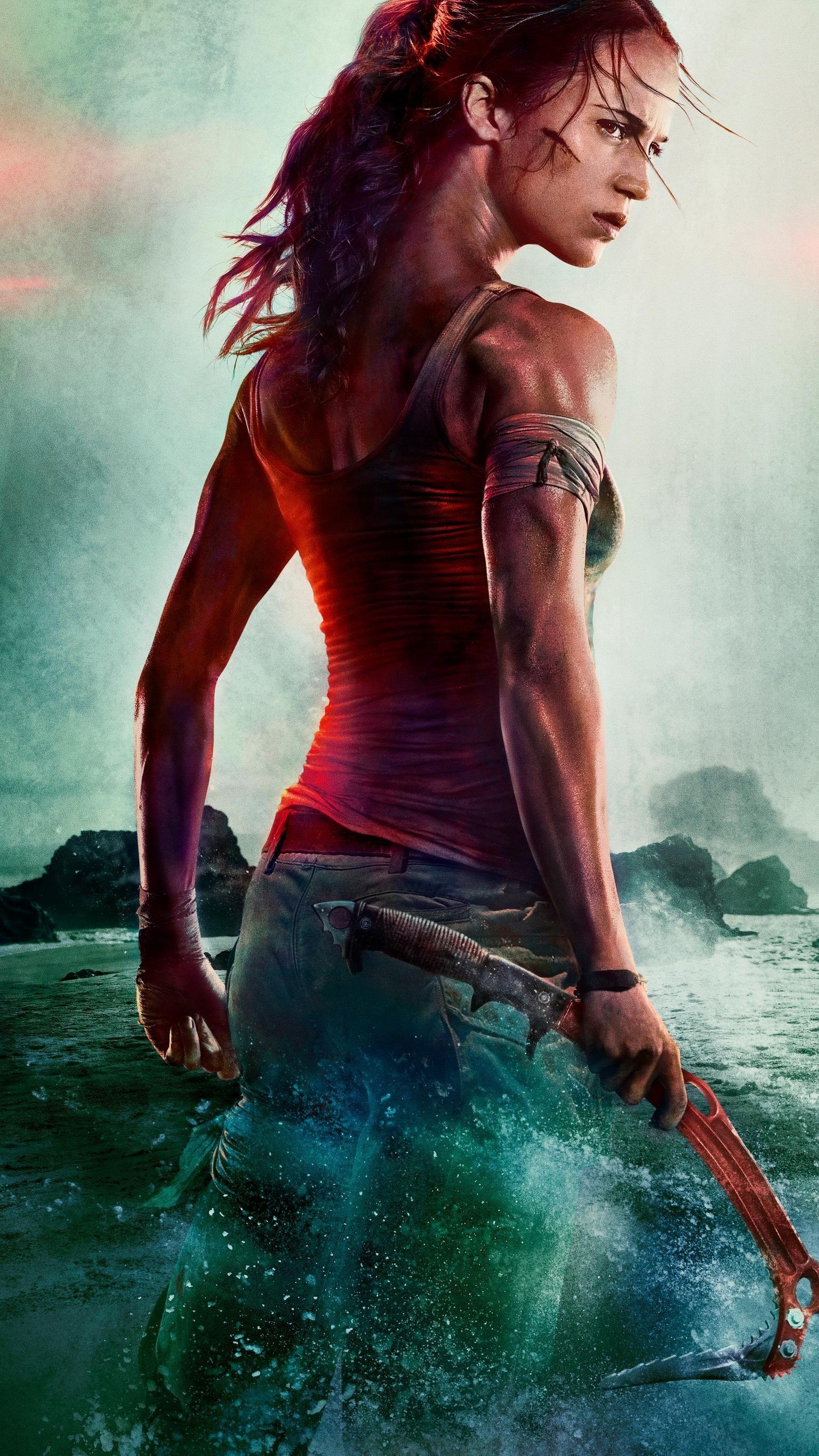 Tomb Raider Film, 2018, Handy-Hintergrund, Lara Croft, 1540x2740 HD Handy