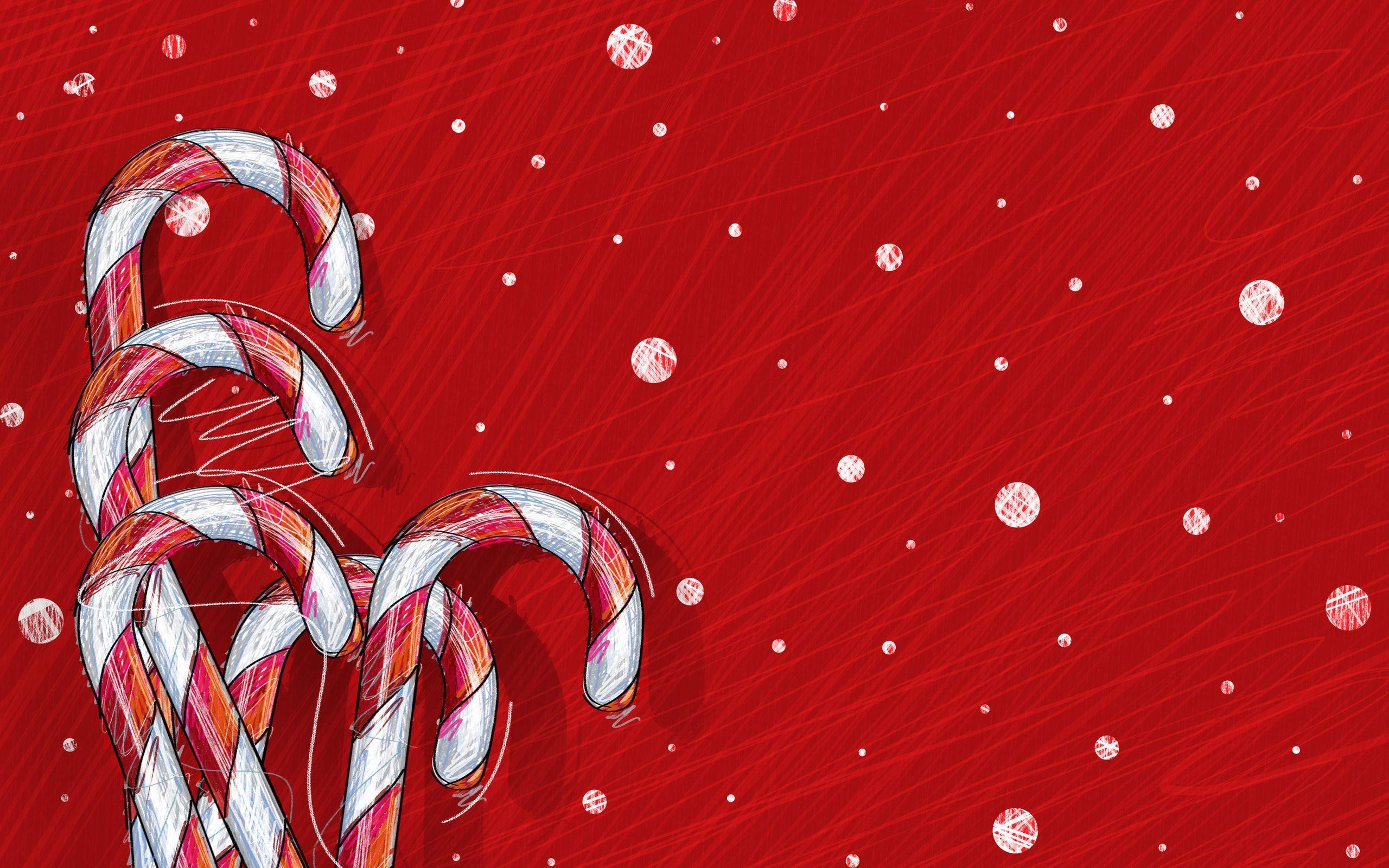 Weihnachten, Volle HD, Zuckerstange, festlich, Bild, 2560x1600 HD Desktop