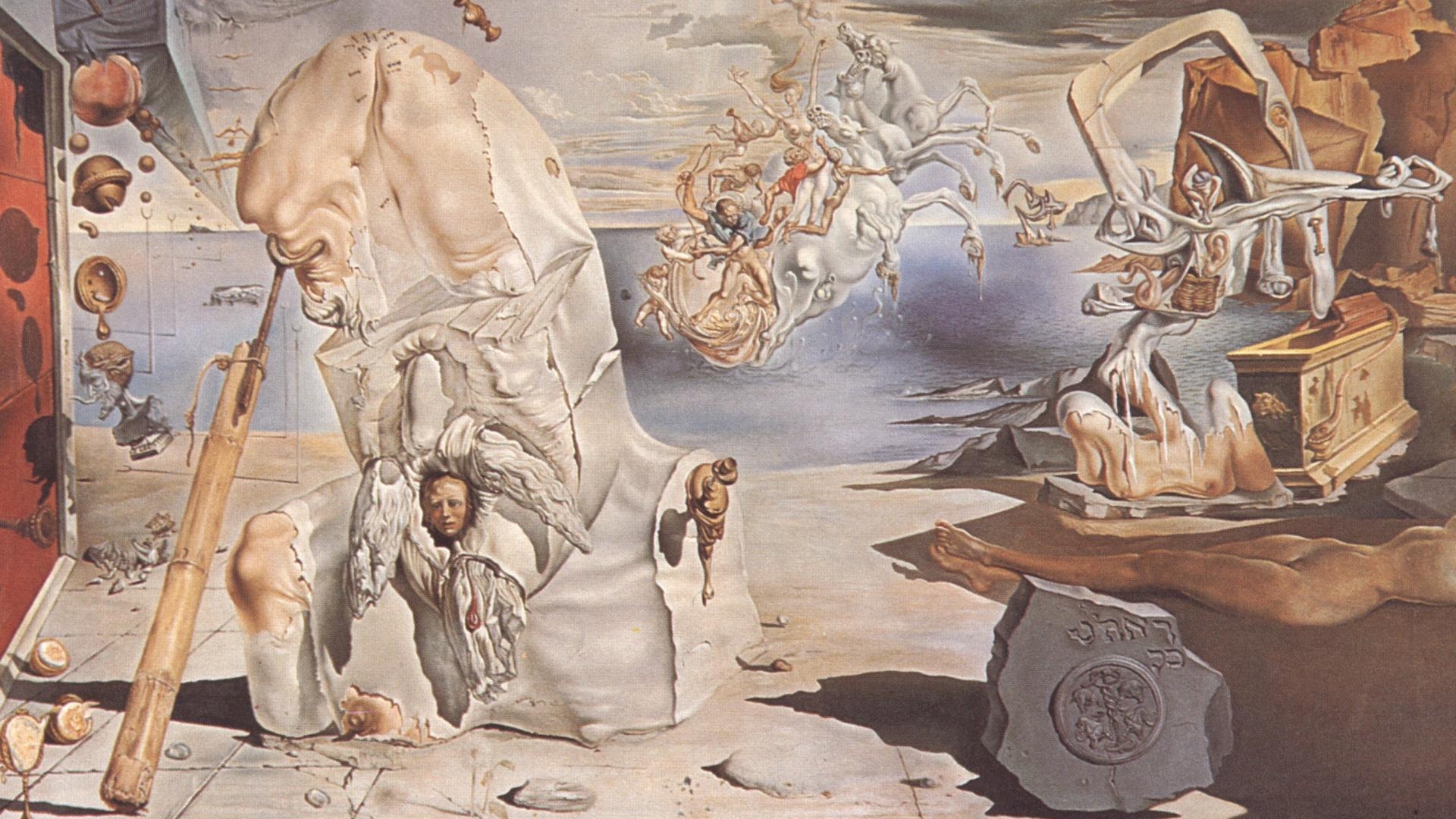 Salvador Dalí, Kunst, surrealistisch, Fantasie, Gemälde, 1920x1080 Full HD Desktop